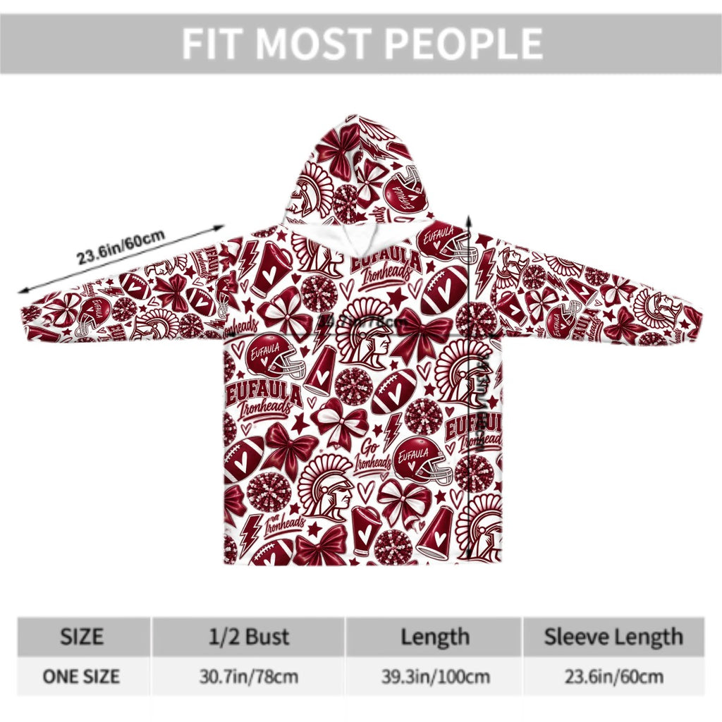 Adult Blanket Hoodie Eufaula Etown