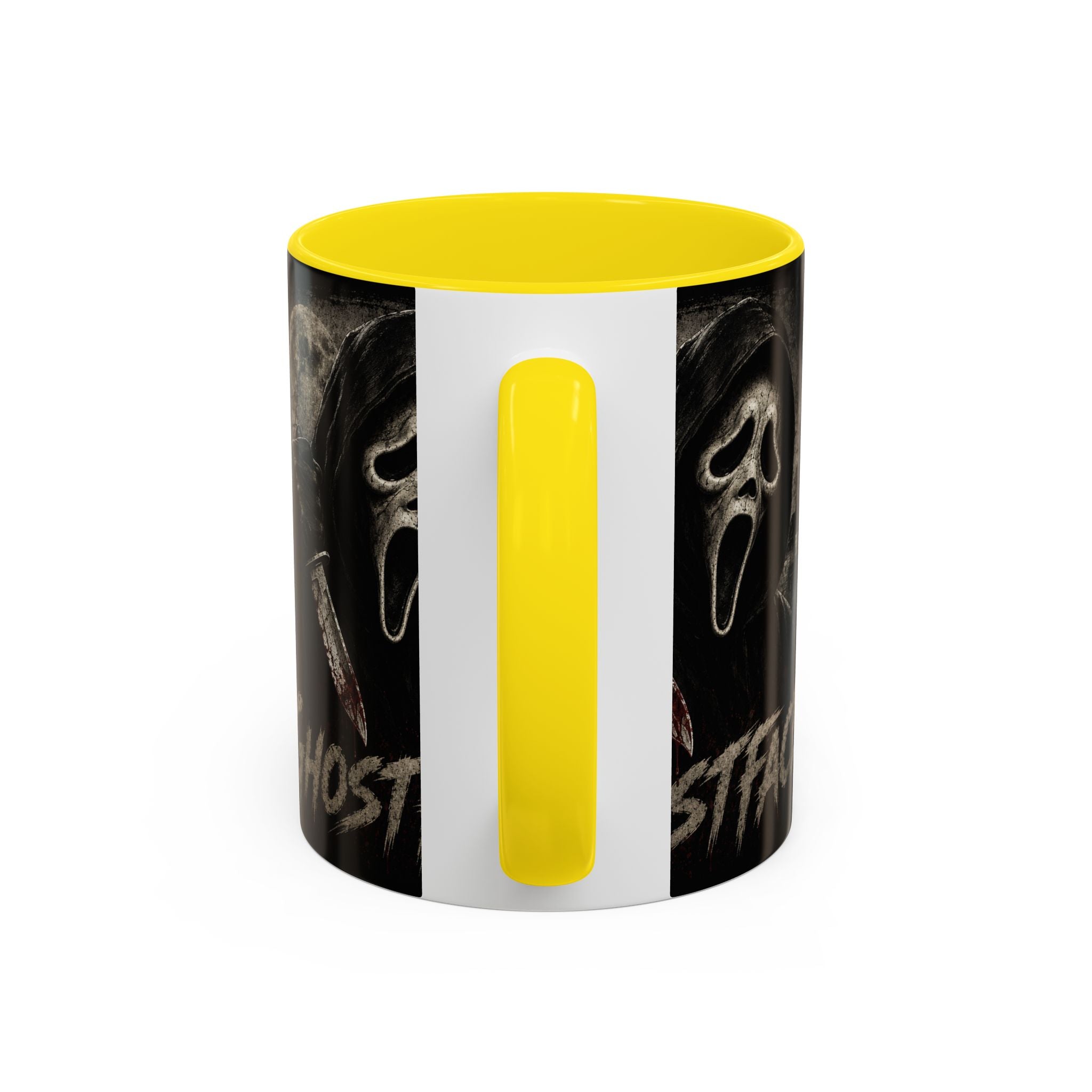 Ghostface Horror Coffee Mug – Halloween Killer Mask Design (11/15 oz)