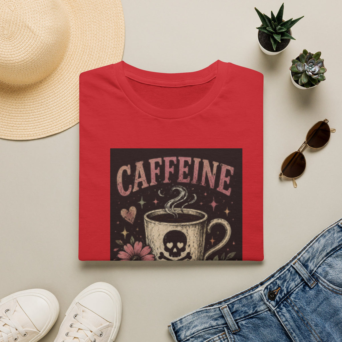 Caffeine Because Murder Is Illegal T-Shirt