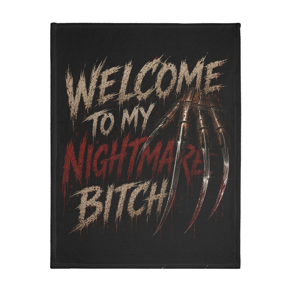Freddy Krueger 'Never Sleep Again' Horror Throw Blanket