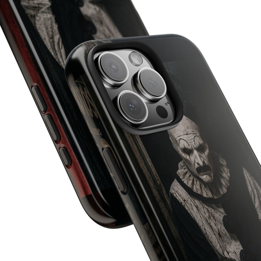 Horror Clown Tough Phone Case — Dark Creepy Circus Scary Protective Cover