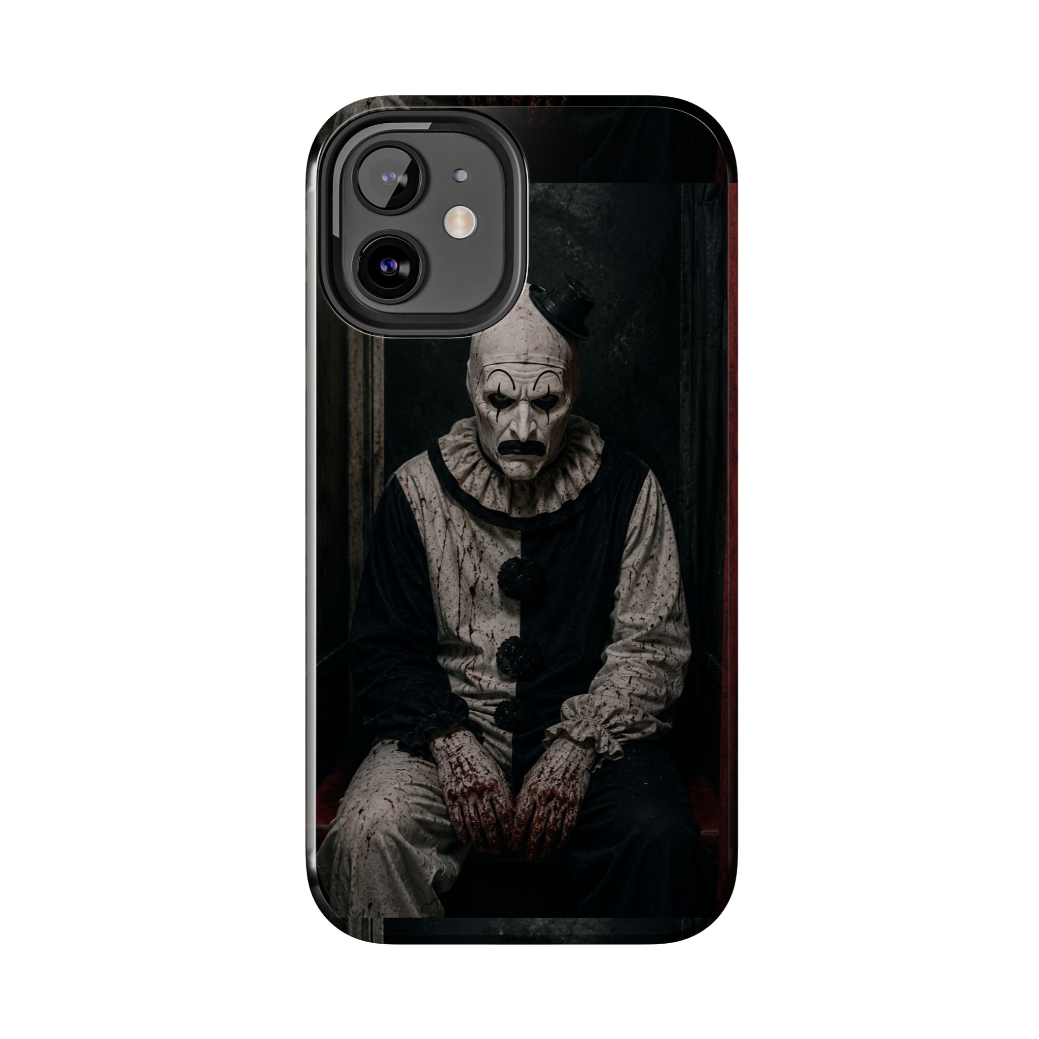 Horror Clown Tough Phone Case — Dark Creepy Circus Scary Protective Cover