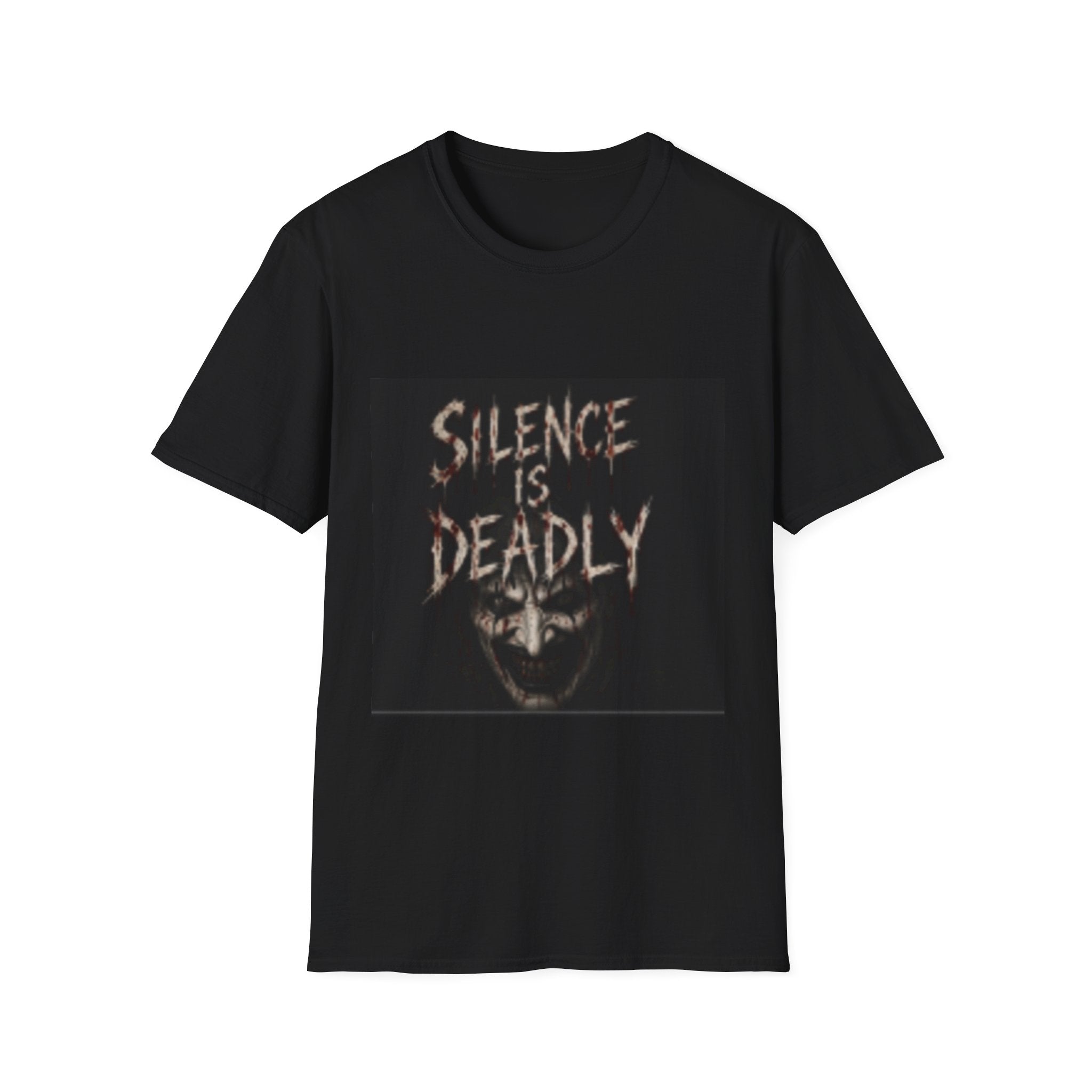Silence Is Deadly Graphic T-Shirt — Horror Skull Tee for Fans