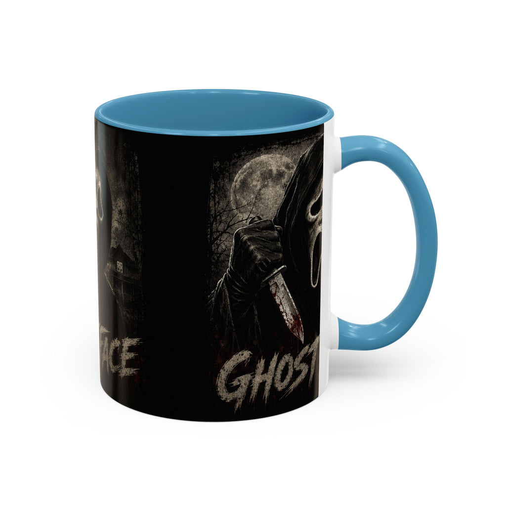 Ghostface Horror Coffee Mug – Halloween Killer Mask Design (11/15 oz)