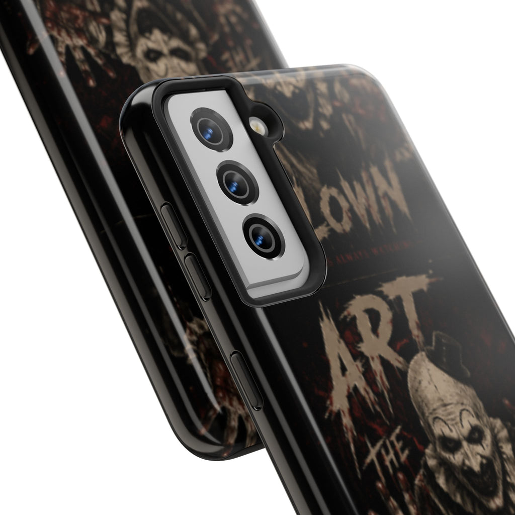 Horror Clown Tough Phone Case — 'Art the Clown' Scary Protective Cover