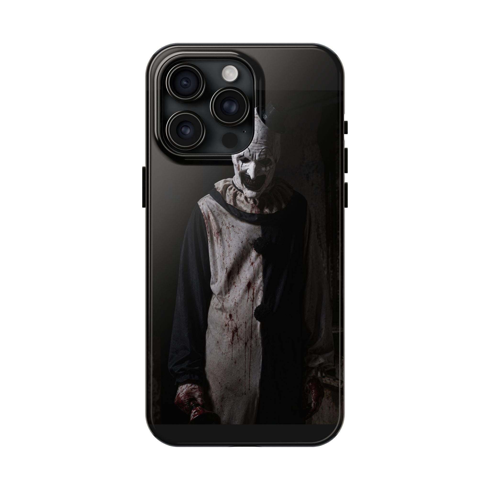 Horror Clown Tough Phone Case – Dark Scary Masked Killer Design for Halloween