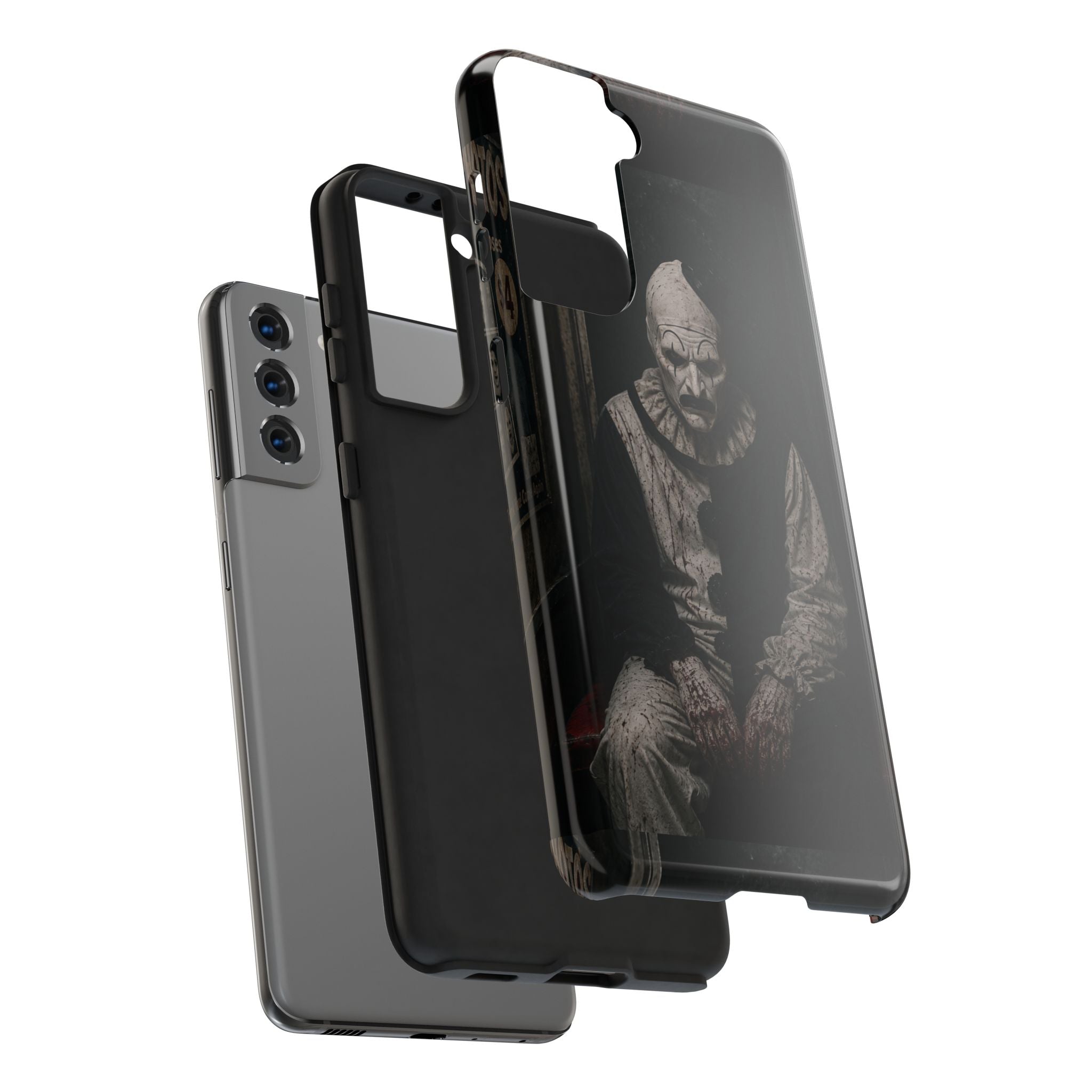 Horror Clown Tough Phone Case — Dark Creepy Circus Scary Protective Cover