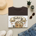 Iced Coffee T-Shirt — "Fueled by Iced Coffee & Delusion" Cute Cafe Graphic Tee