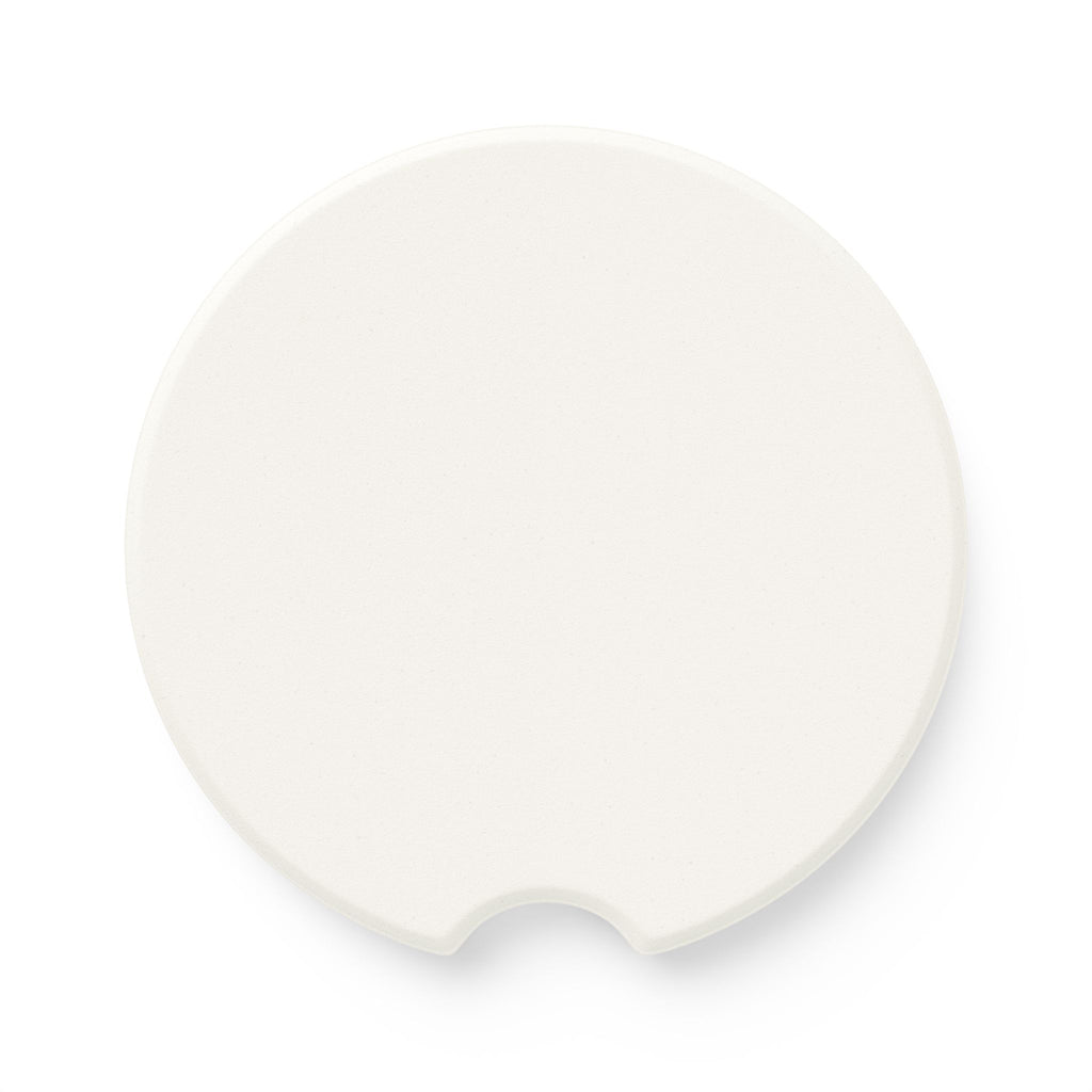 Soapstone Car Coaster — Red Dripping Skull Drop Design