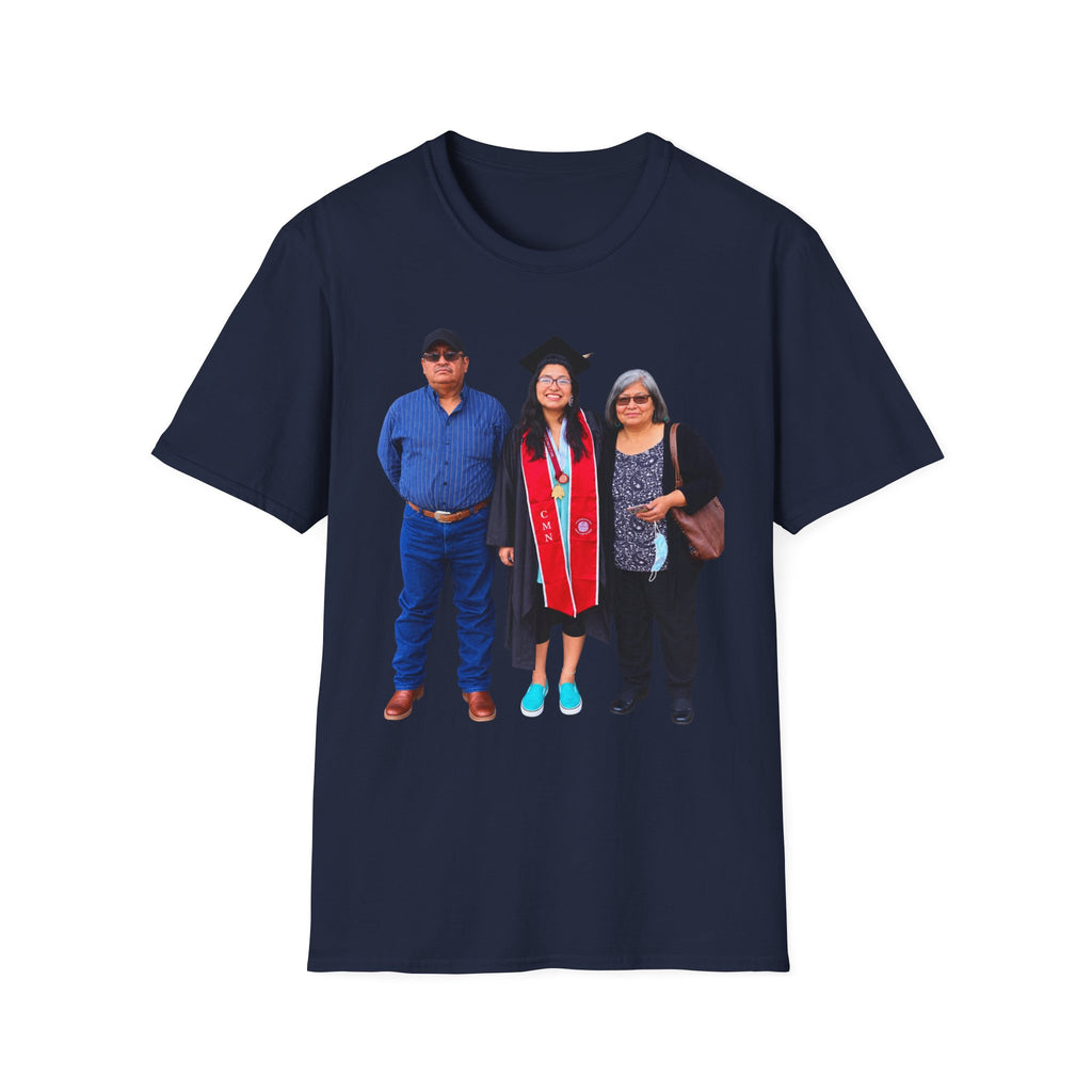 Graduation Family Photo T-Shirt — Custom Grad Portrait Tee