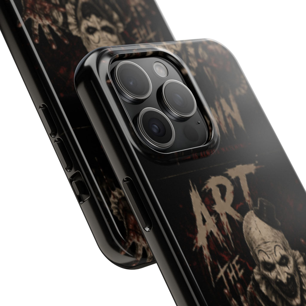 Horror Clown Tough Phone Case — 'Art the Clown' Scary Protective Cover