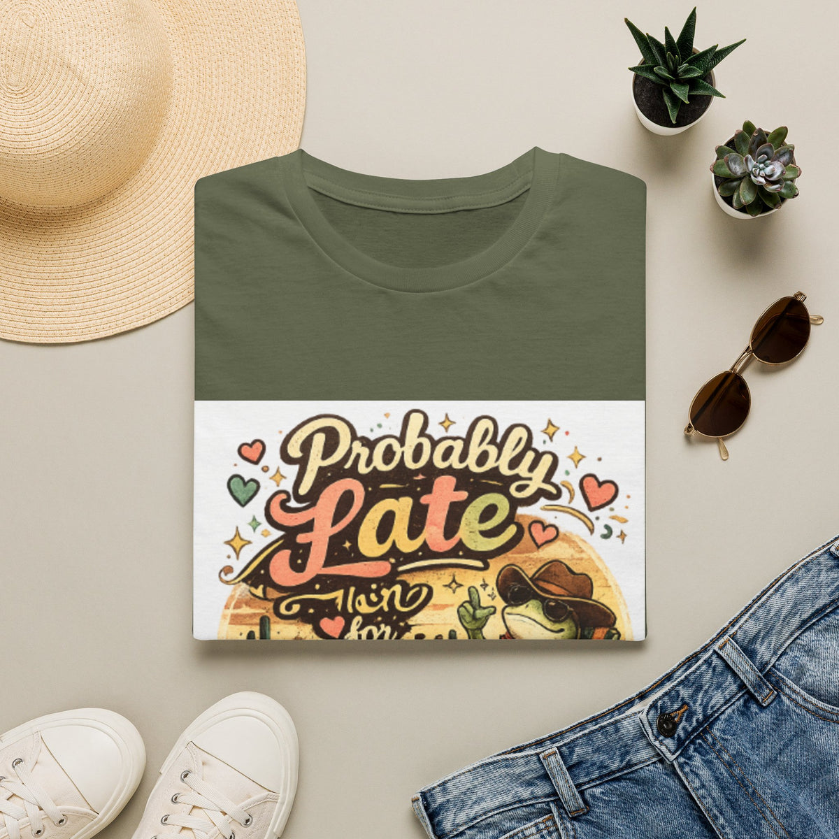 Probably Late T-Shirt — Cute Cowgirl 'Probably Late' Graphic Tee