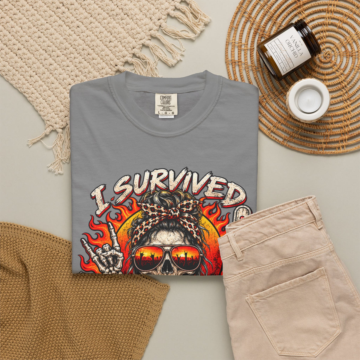 I Survived Scorchlahoma 2025 T-Shirt — Rock Festival Skull & Flames Souvenir
