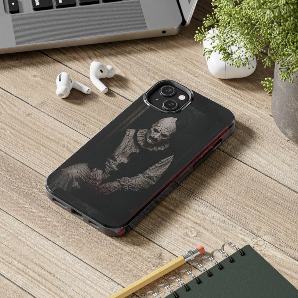 Horror Clown Tough Phone Case — Dark Creepy Circus Scary Protective Cover