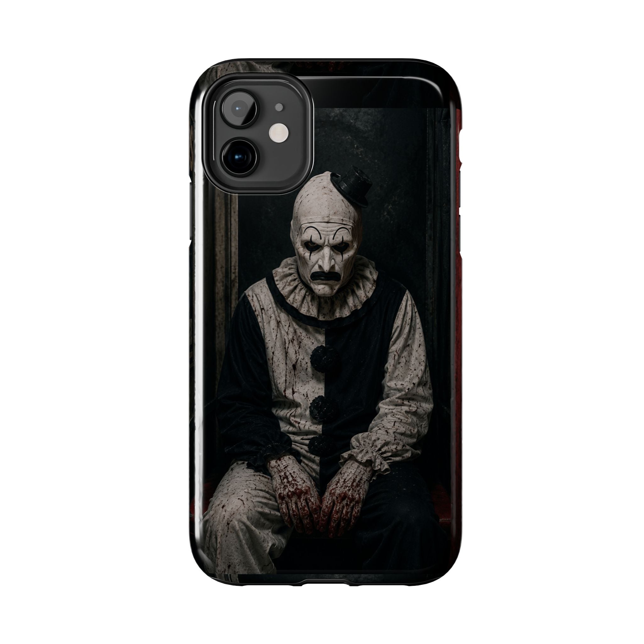Horror Clown Tough Phone Case — Dark Creepy Circus Scary Protective Cover