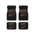 Car Mats — "Welcome To My Nightmare, Bitch" Horror Car Floor Mat Set (4-Pack)