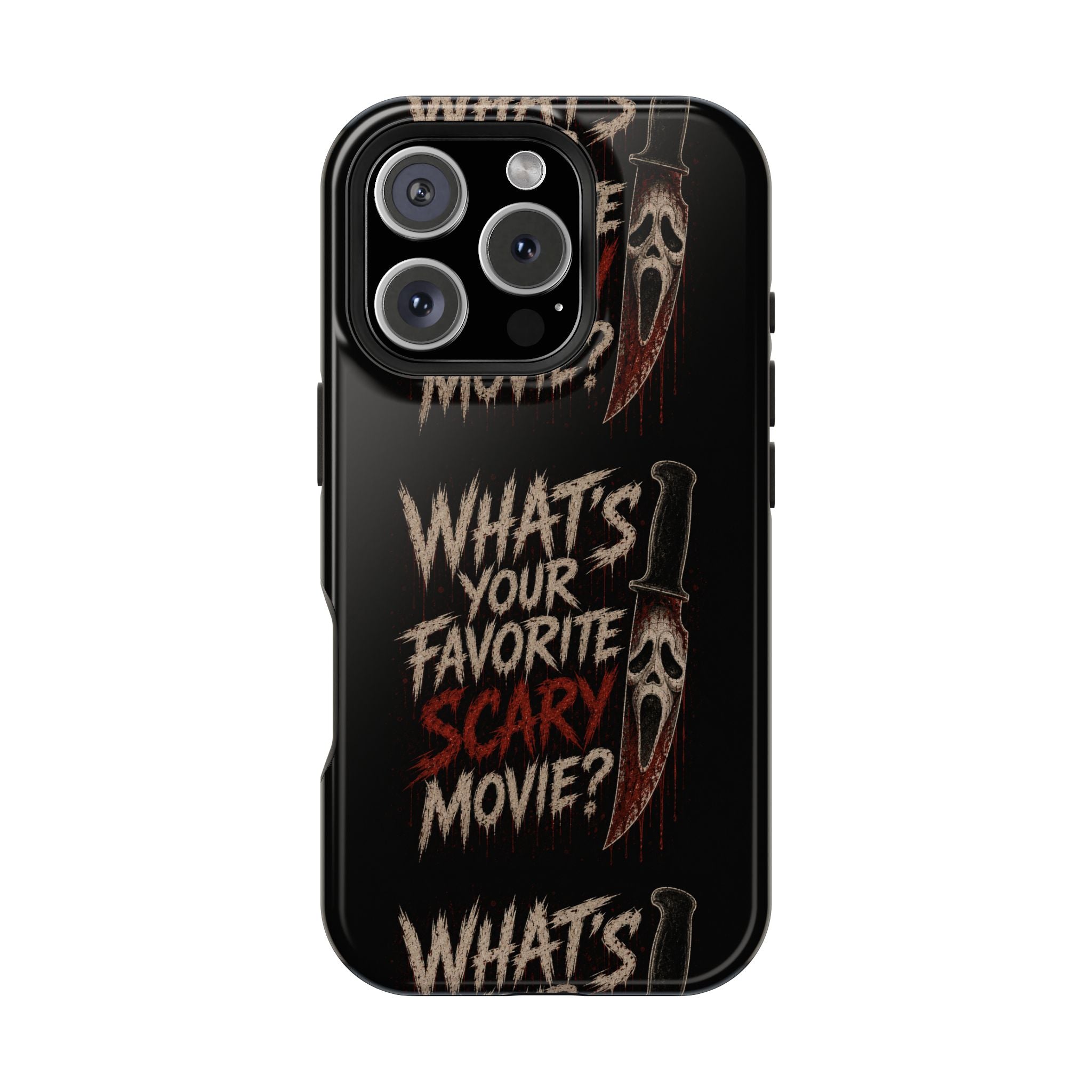 Scream 'What's Your Favorite Scary Movie?' Magnetic Impact Phone Case