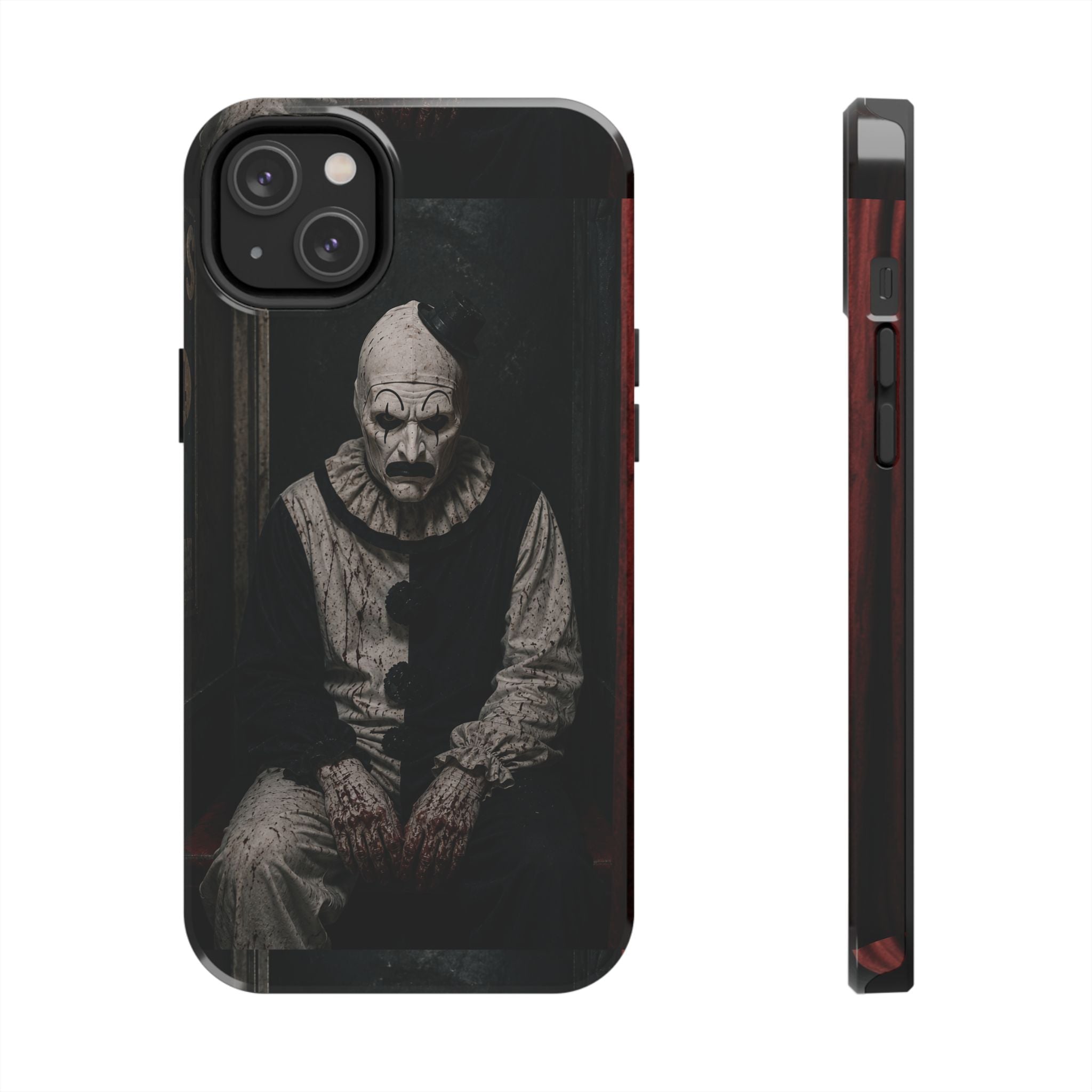 Horror Clown Tough Phone Case — Dark Creepy Circus Scary Protective Cover