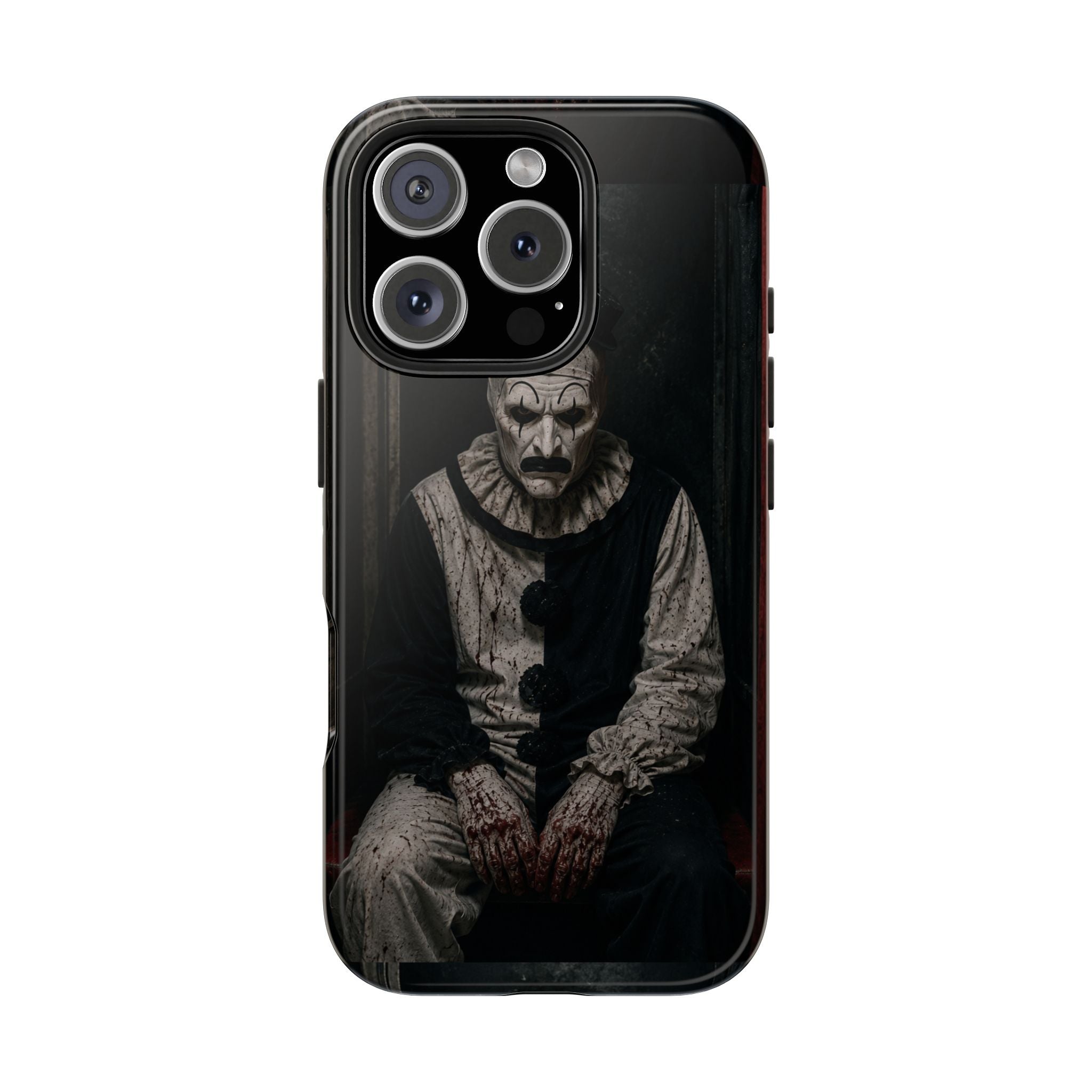 Horror Clown Tough Phone Case — Dark Creepy Circus Scary Protective Cover