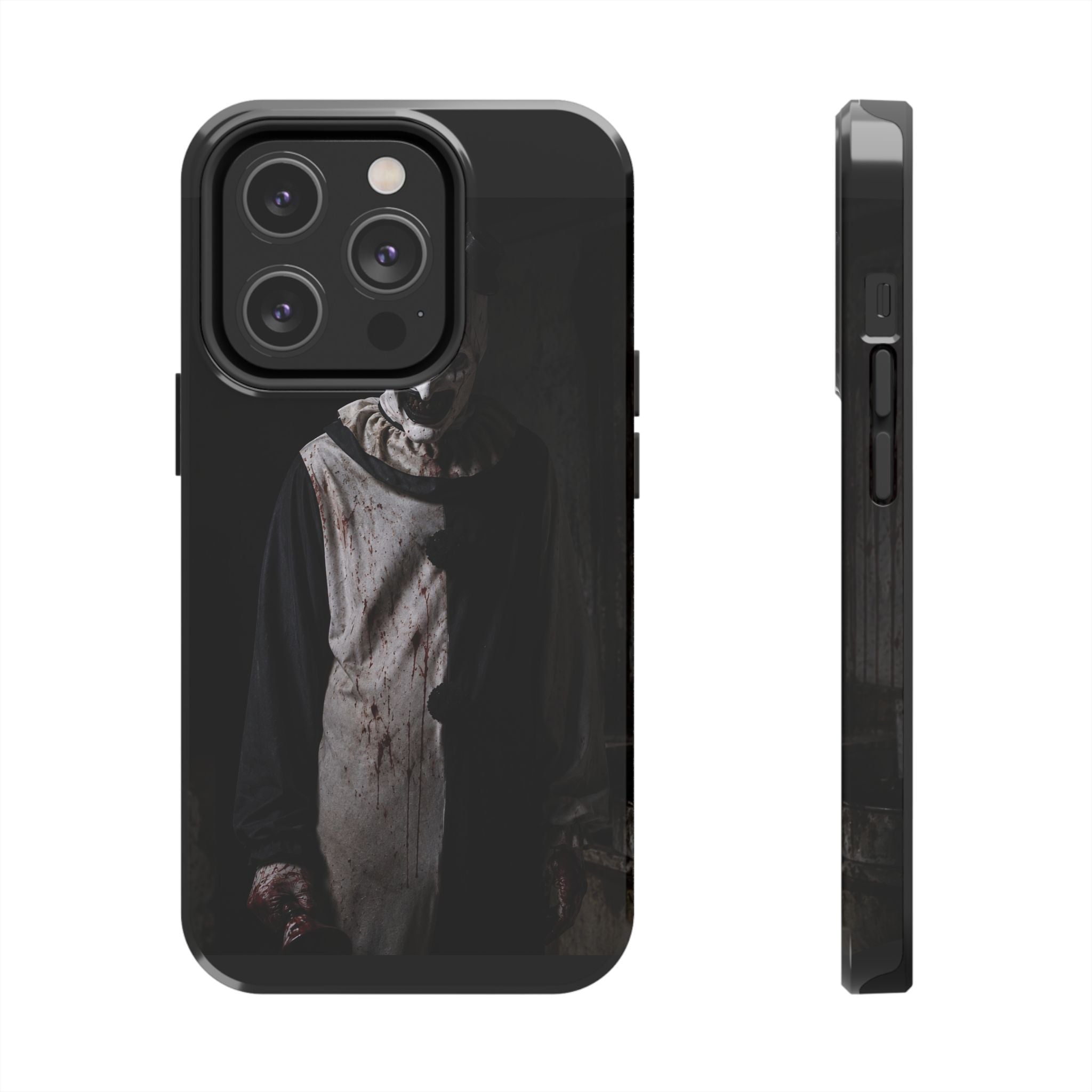 Horror Clown Tough Phone Case – Dark Scary Masked Killer Design for Halloween
