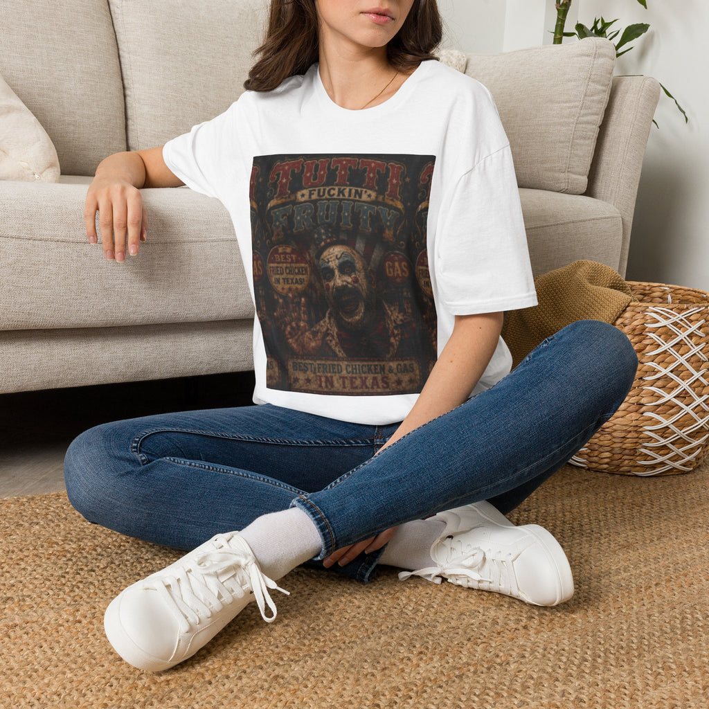 Skull Circus Tee — Retro Tattoo Horror Graphic T-Shirt