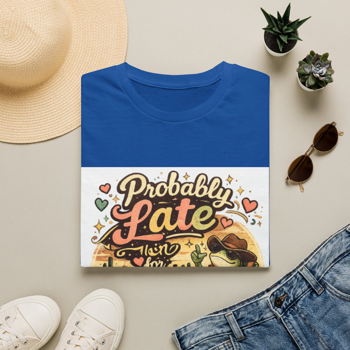 Probably Late T-Shirt — Cute Cowgirl 'Probably Late' Graphic Tee