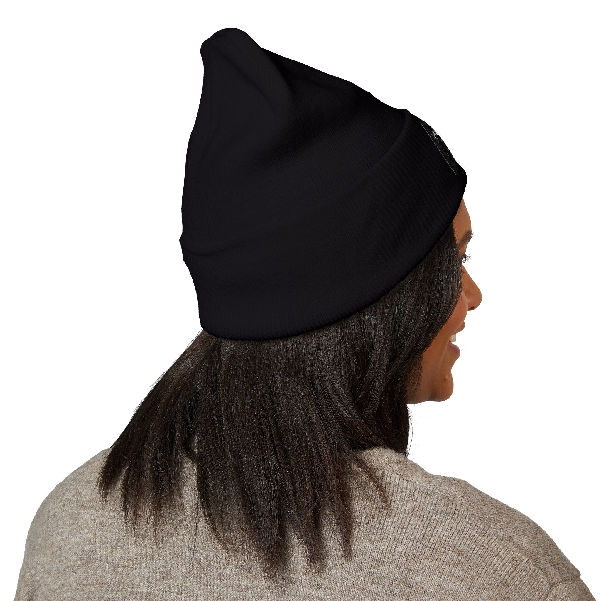 Embroidered 'Forever' Flame Logo Beanie — Classic Cuffed Knit Hat