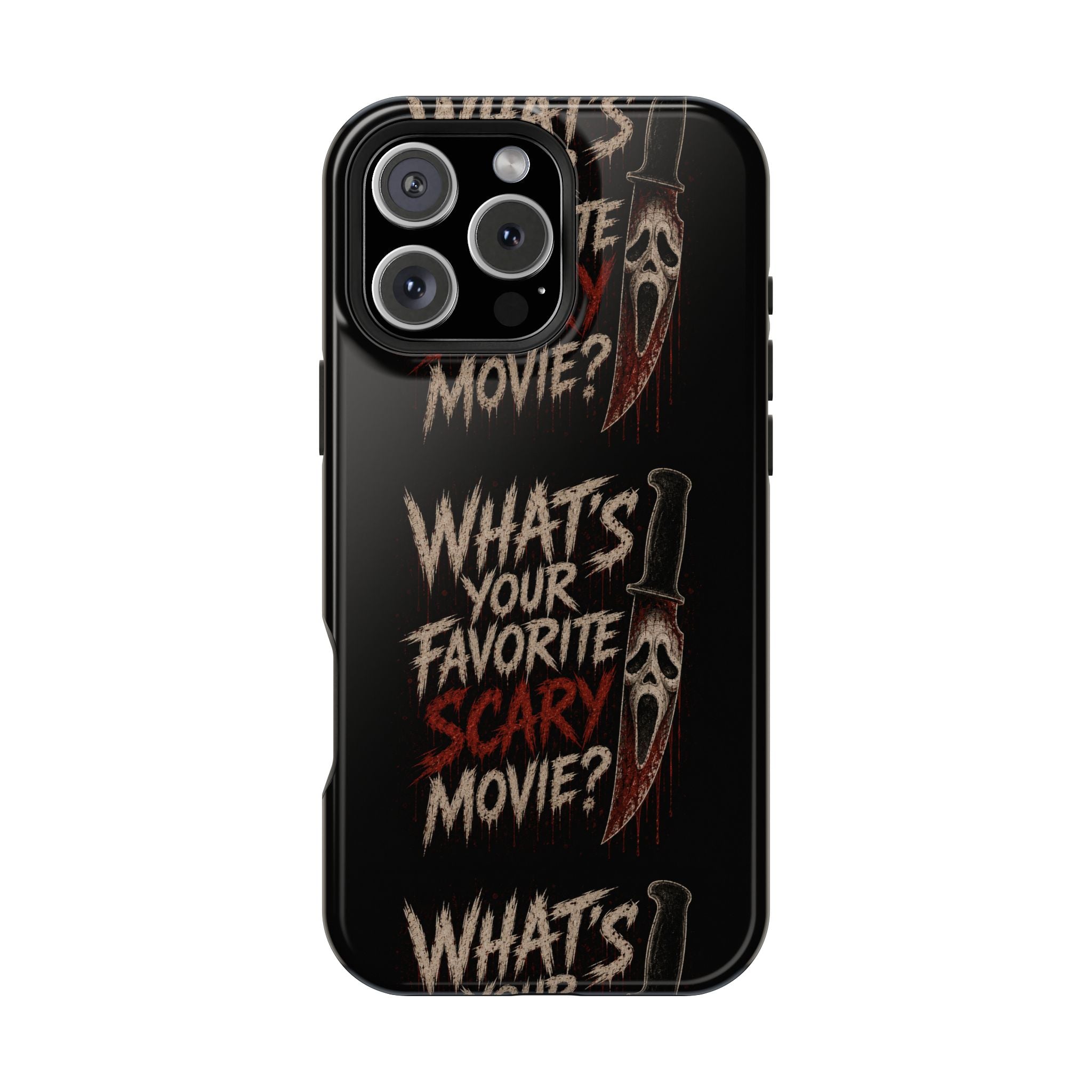 Scream 'What's Your Favorite Scary Movie?' Magnetic Impact Phone Case