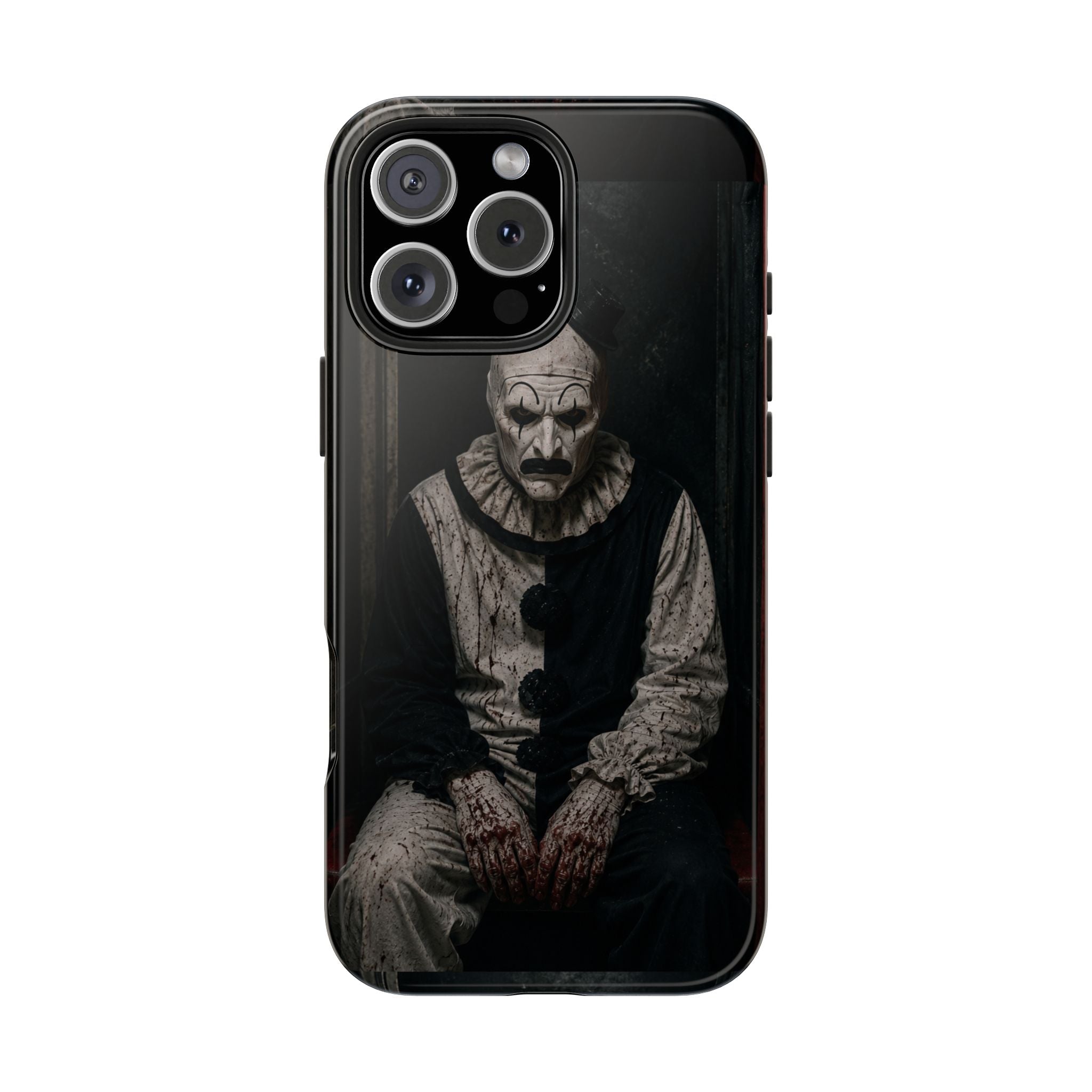 Horror Clown Tough Phone Case — Dark Creepy Circus Scary Protective Cover