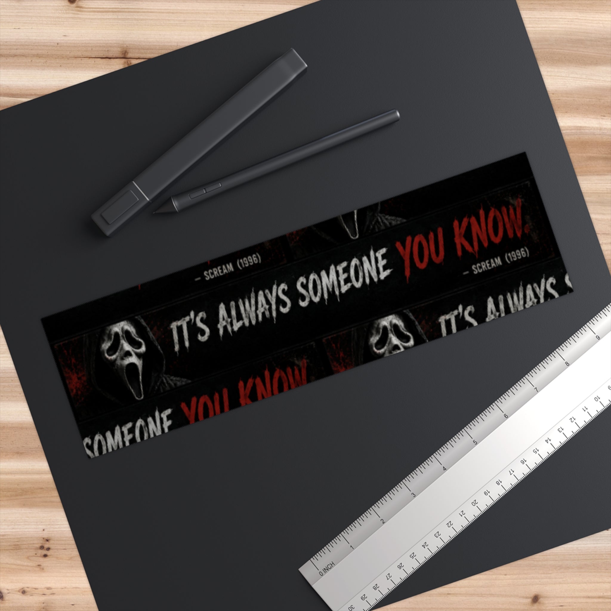 Horror Movie Bumper Sticker — "It's Always Someone You Know" (Scream 1996)