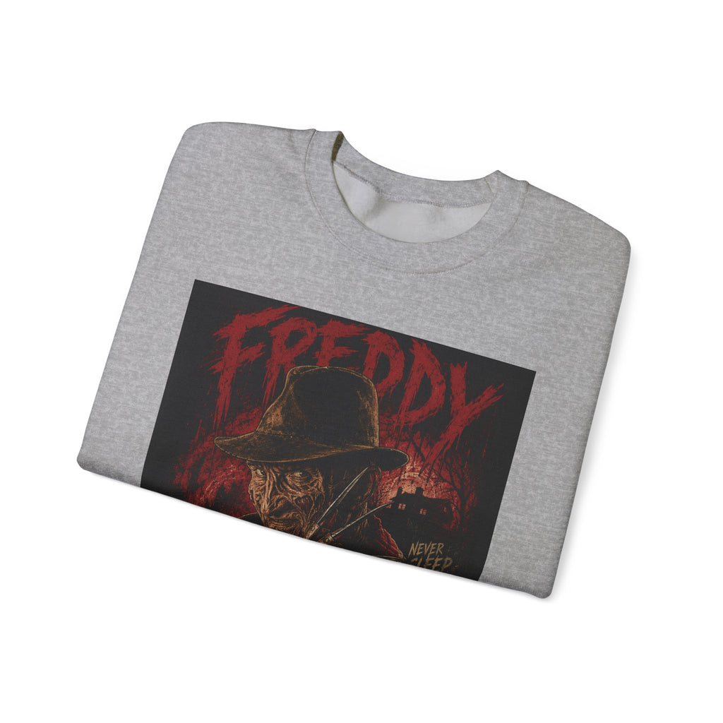Freddy Krueger Horror Crewneck Sweatshirt - "Welcome To My Nightmare Bitch" Graphic