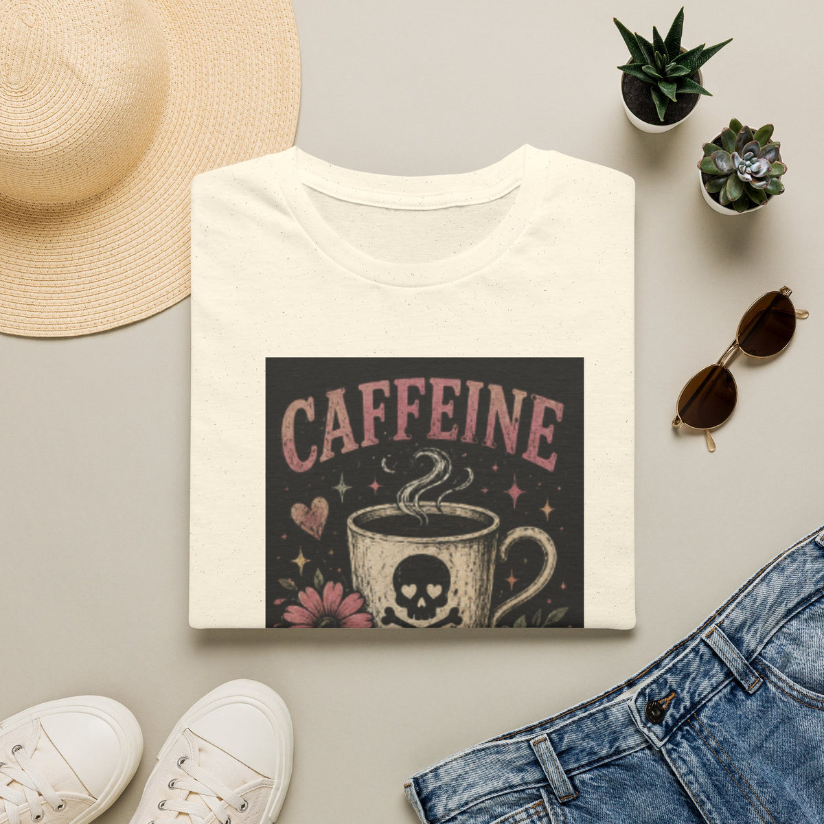 Caffeine Because Murder Is Illegal T-Shirt