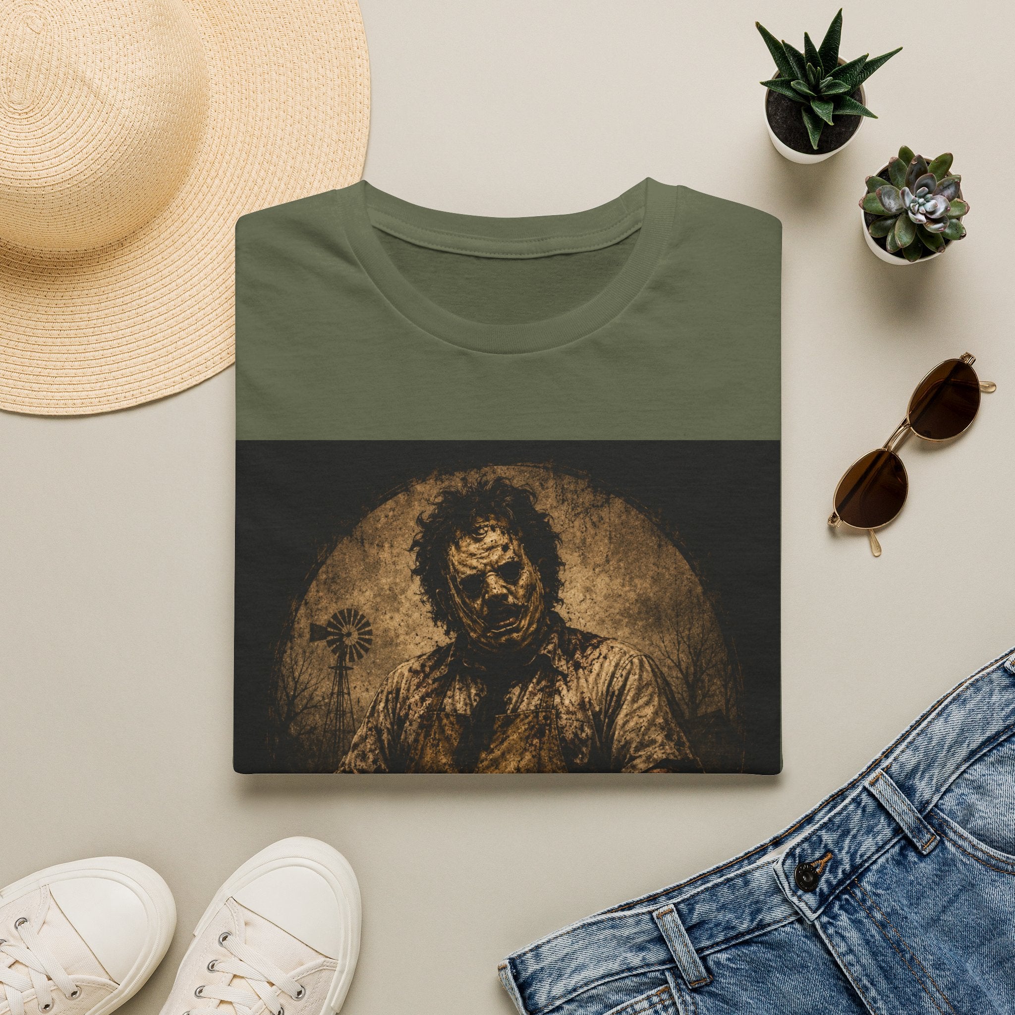 Leatherface Horror T-Shirt — Vintage Texas Chainsaw Graphic Tee
