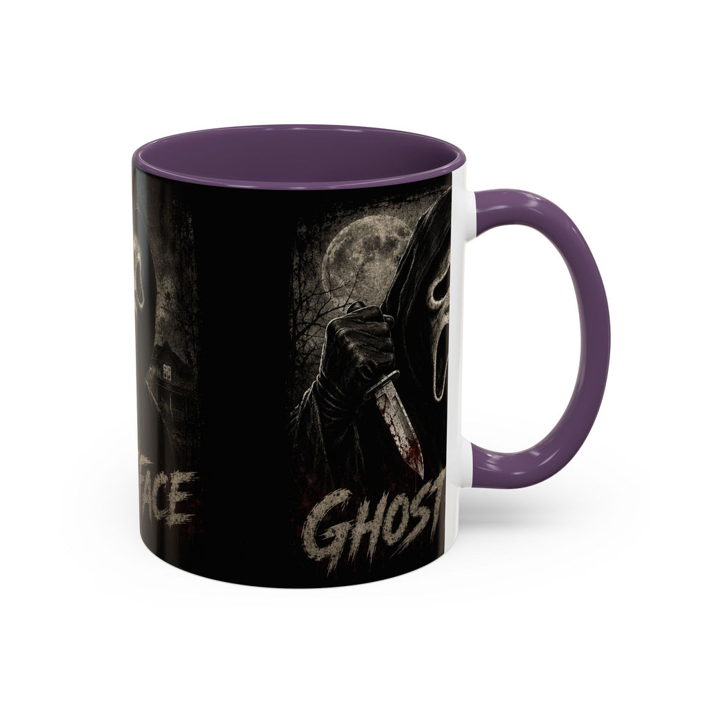 Ghostface Horror Coffee Mug – Halloween Killer Mask Design (11/15 oz)
