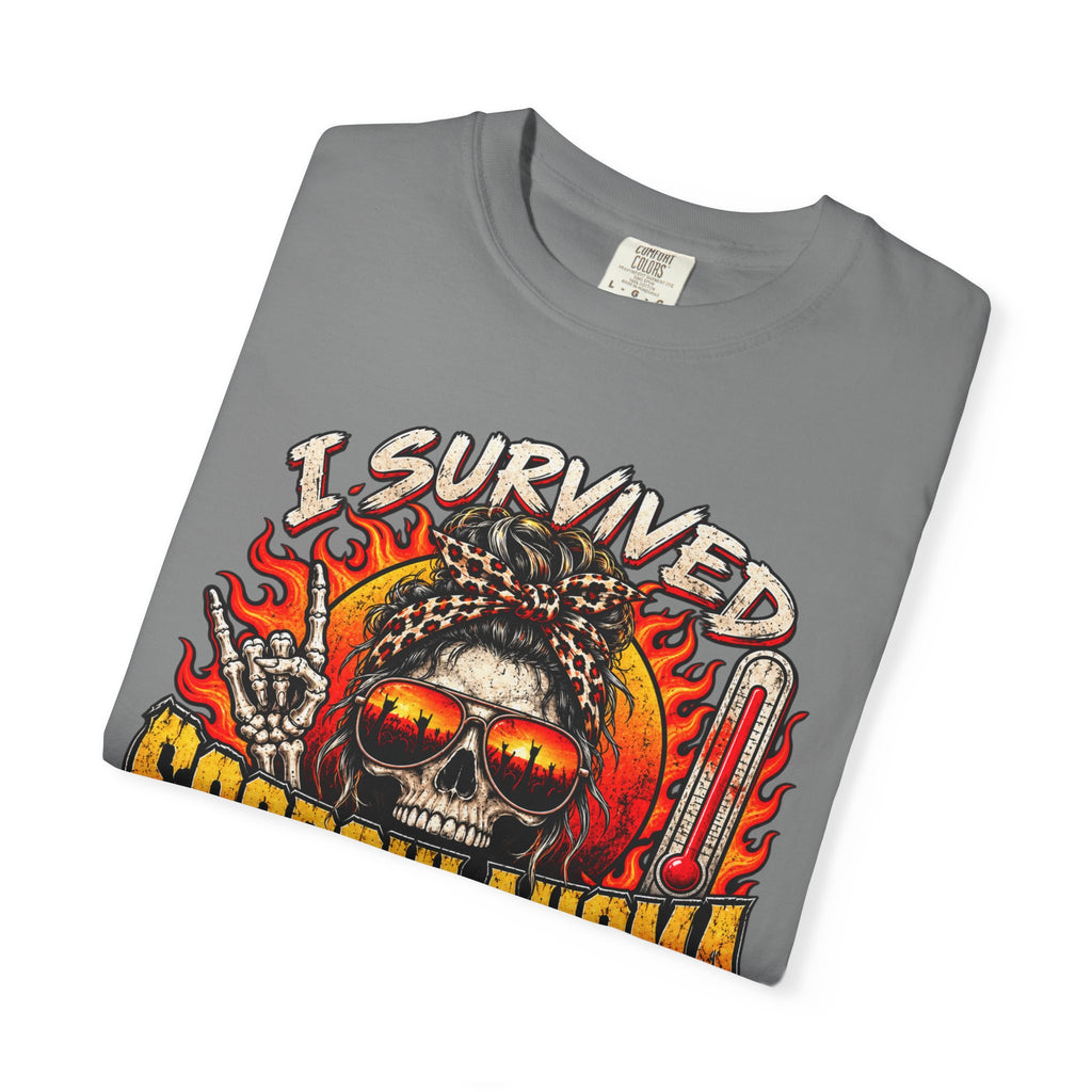 I Survived Scorchlahoma 2025 T-Shirt — Rock Festival Skull & Flames Souvenir