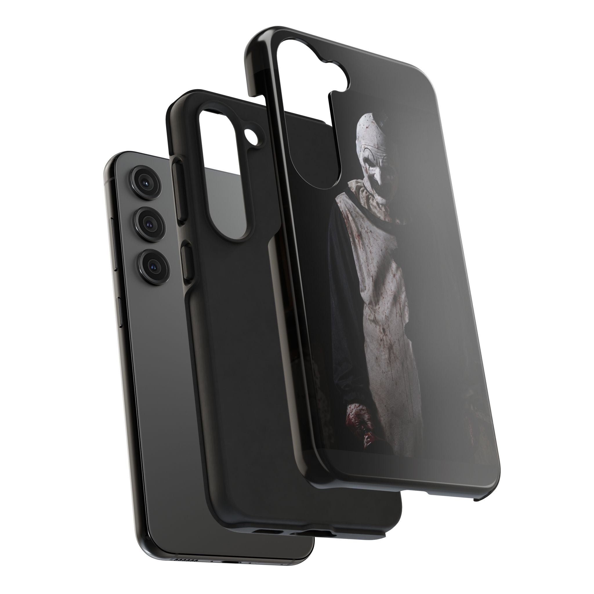 Horror Clown Tough Phone Case – Dark Scary Masked Killer Design for Halloween