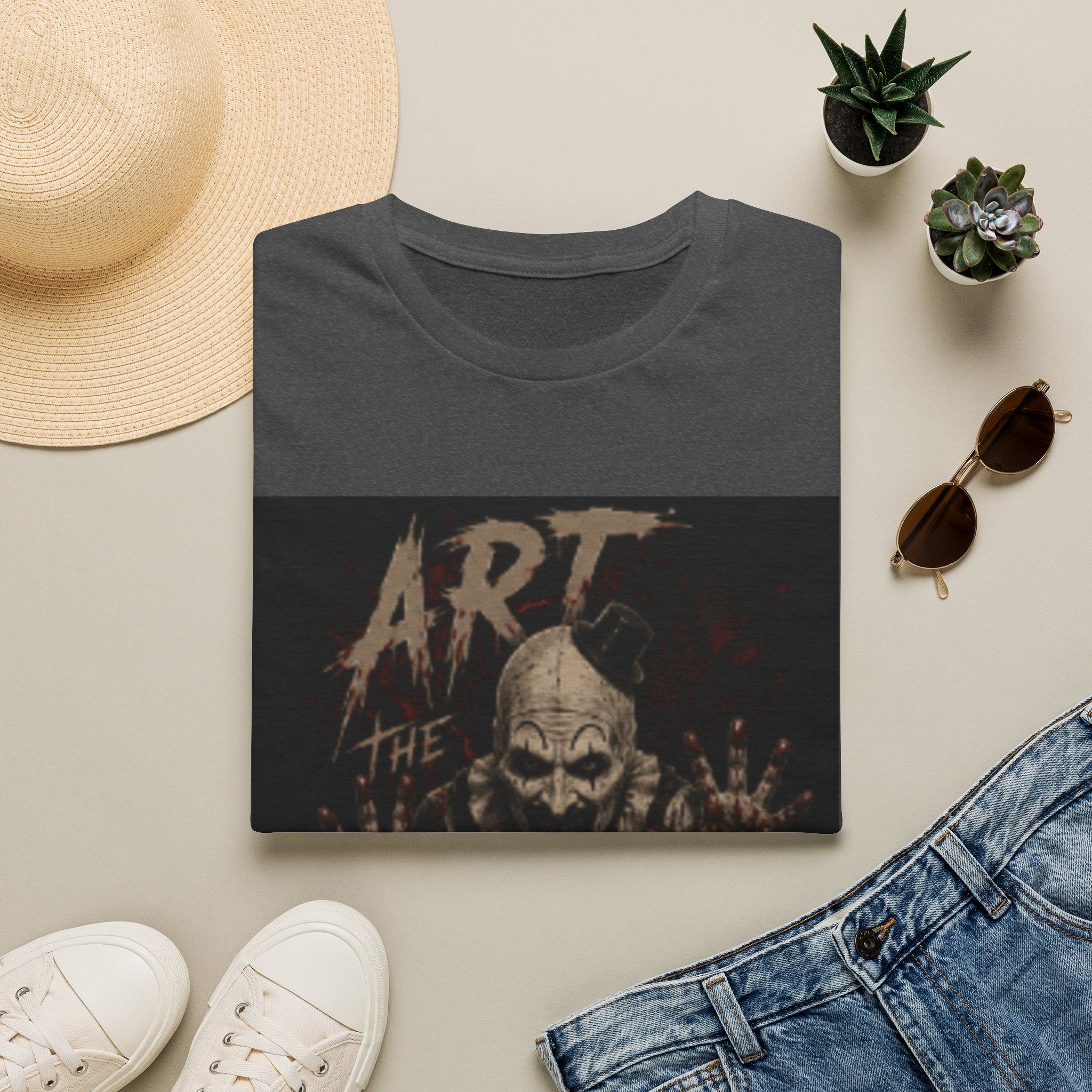 Horror Clown T-Shirt — "Art the Clown" Scary Graphic Tee for Halloween