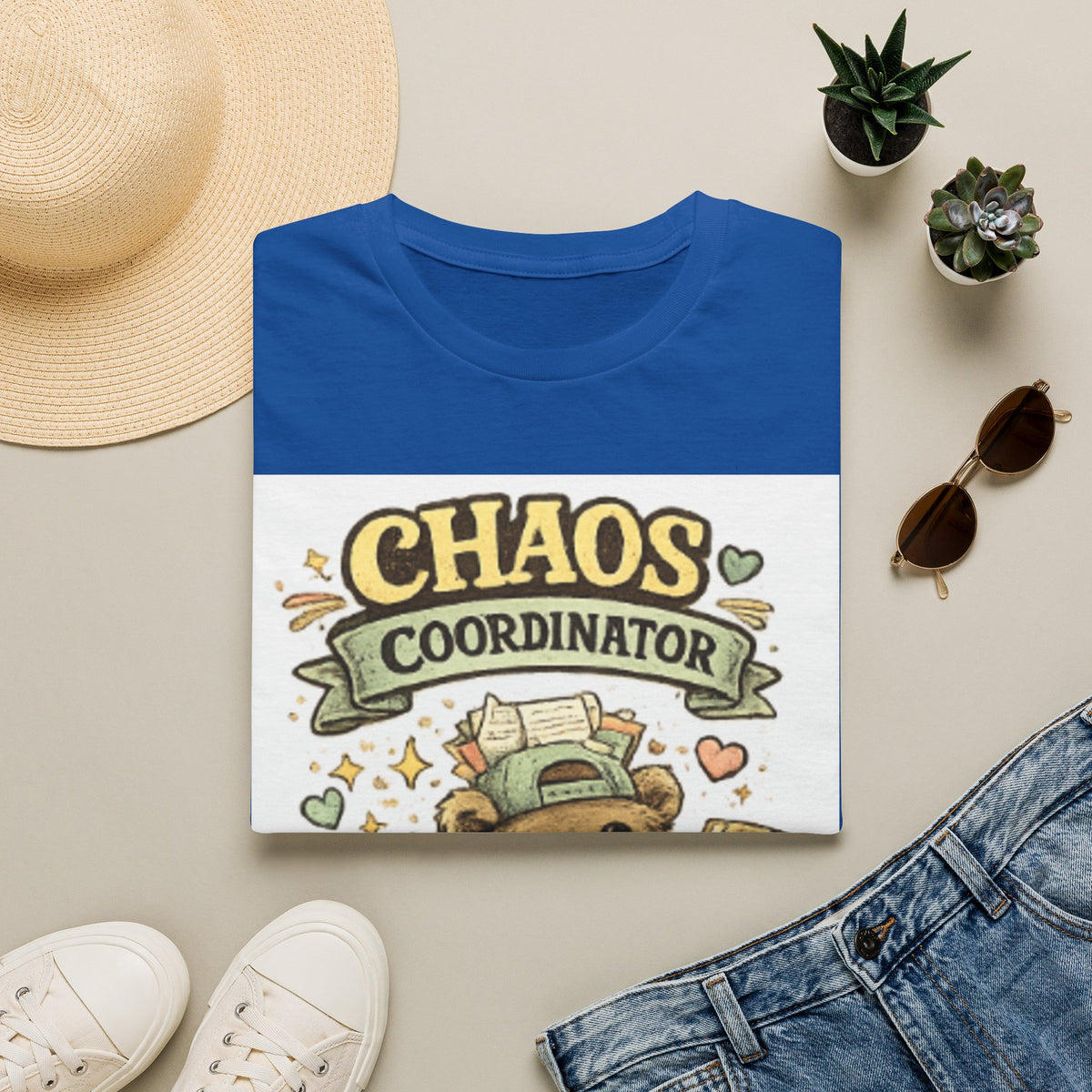 Chaos Coordinator T-Shirt — Cute Raccoon Organizer Graphic Tee