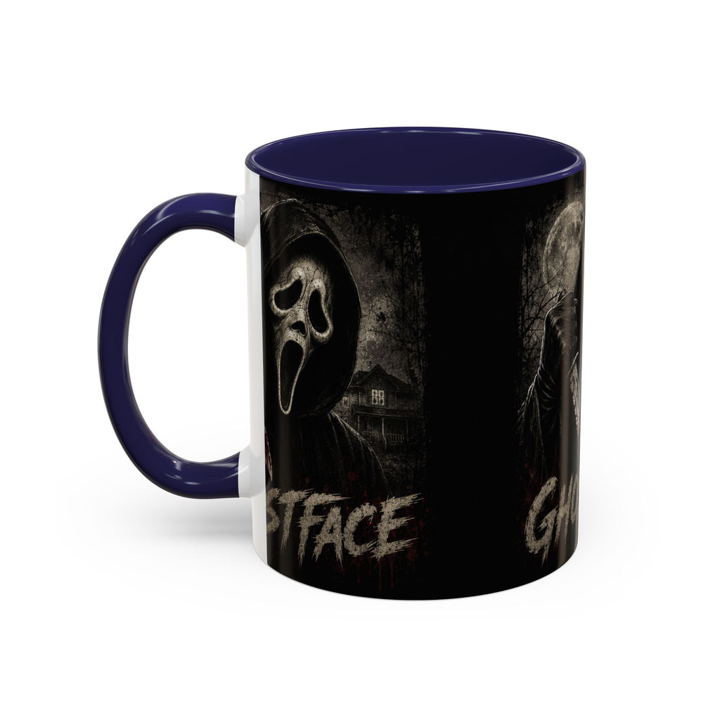 Ghostface Horror Coffee Mug – Halloween Killer Mask Design (11/15 oz)