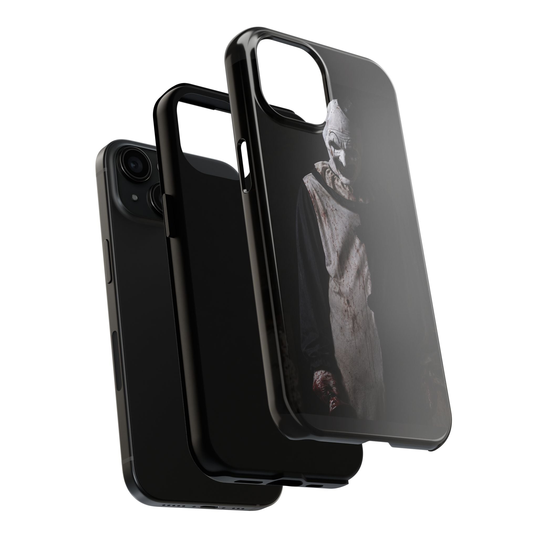 Horror Clown Tough Phone Case – Dark Scary Masked Killer Design for Halloween