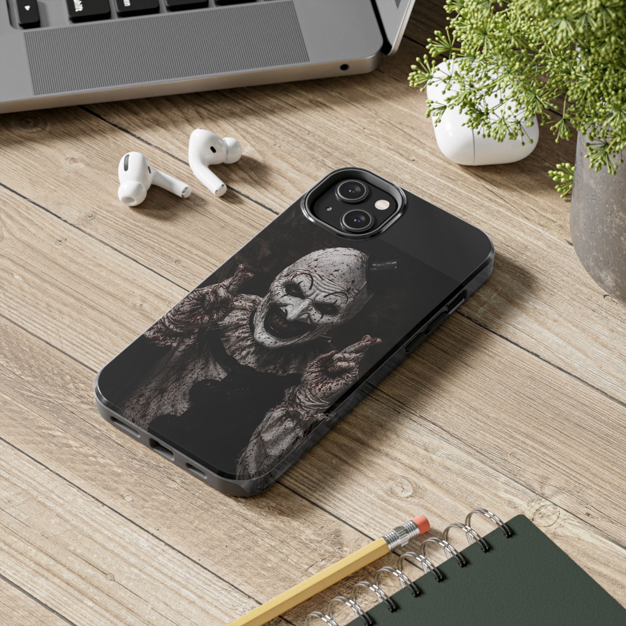 Horror Clown Tough Phone Case — Creepy Scary Clown Protective iPhone Cover