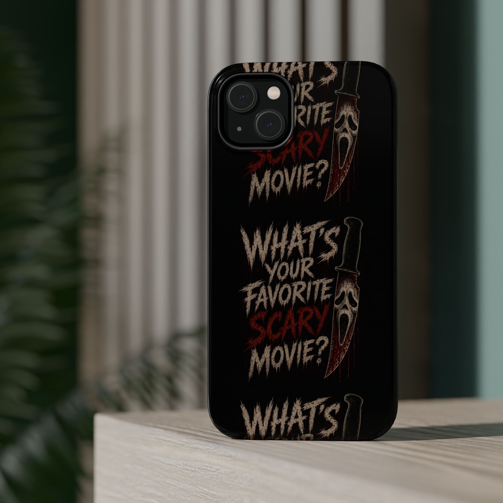 Scream 'What's Your Favorite Scary Movie?' Magnetic Impact Phone Case