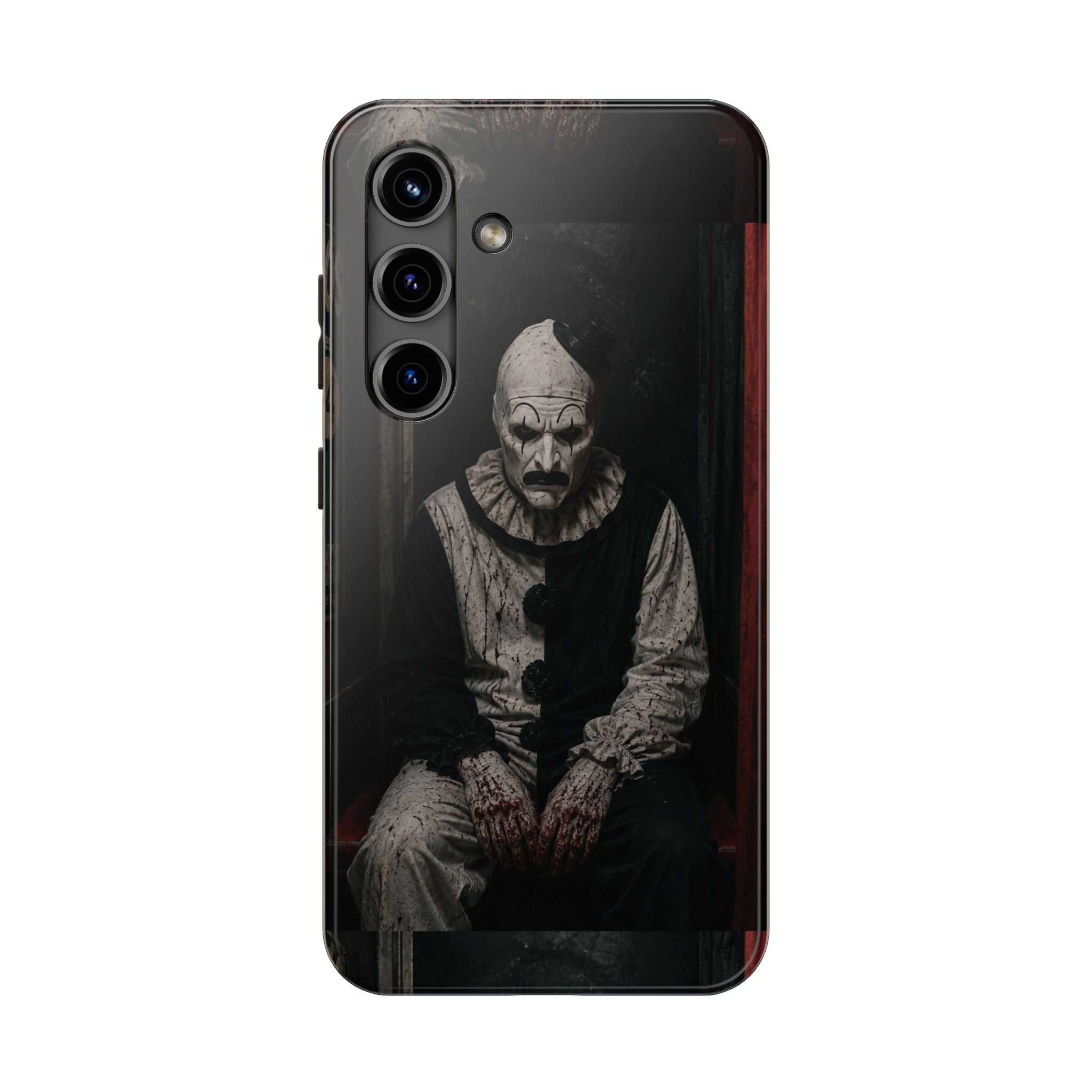 Horror Clown Tough Phone Case — Dark Creepy Circus Scary Protective Cover