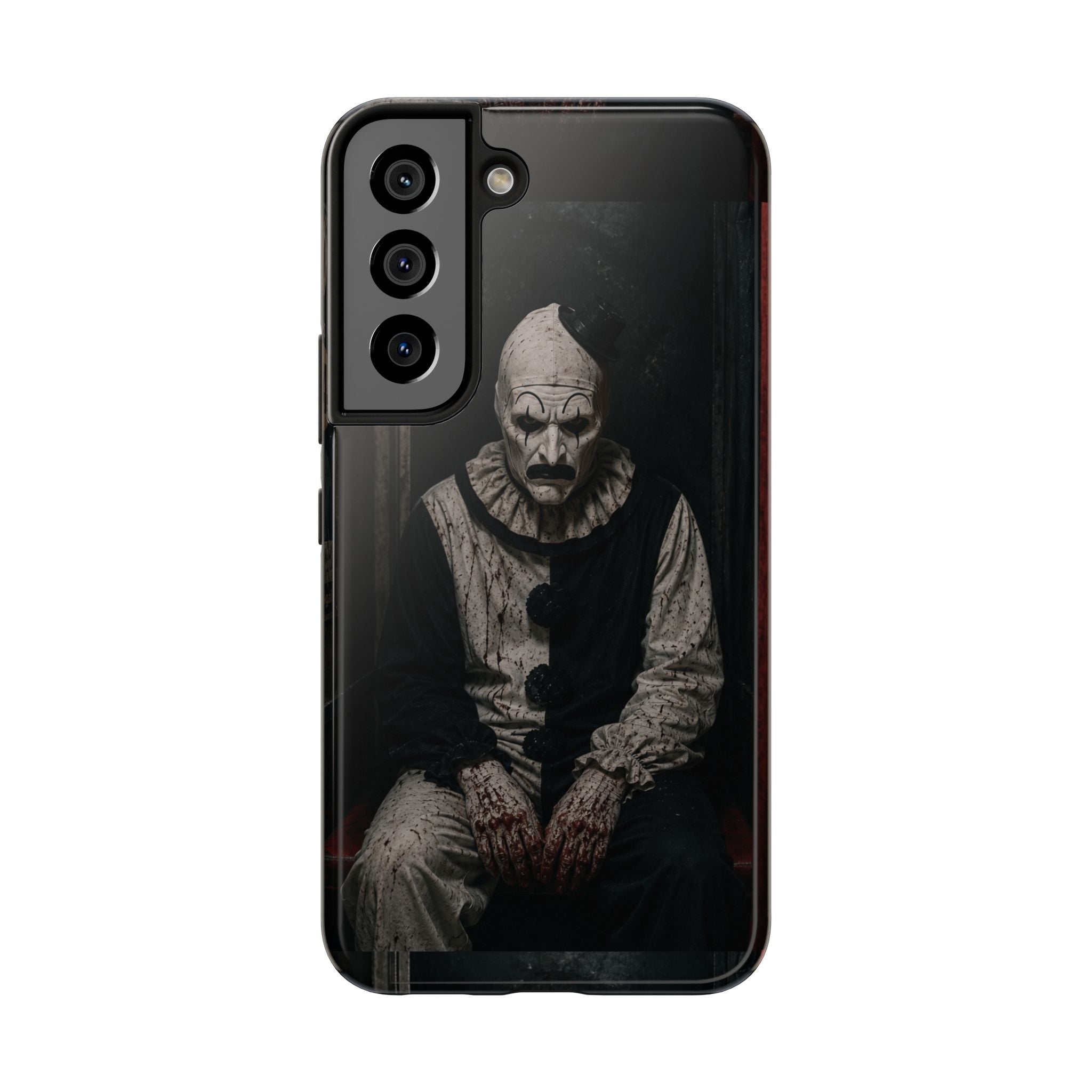 Horror Clown Tough Phone Case — Dark Creepy Circus Scary Protective Cover