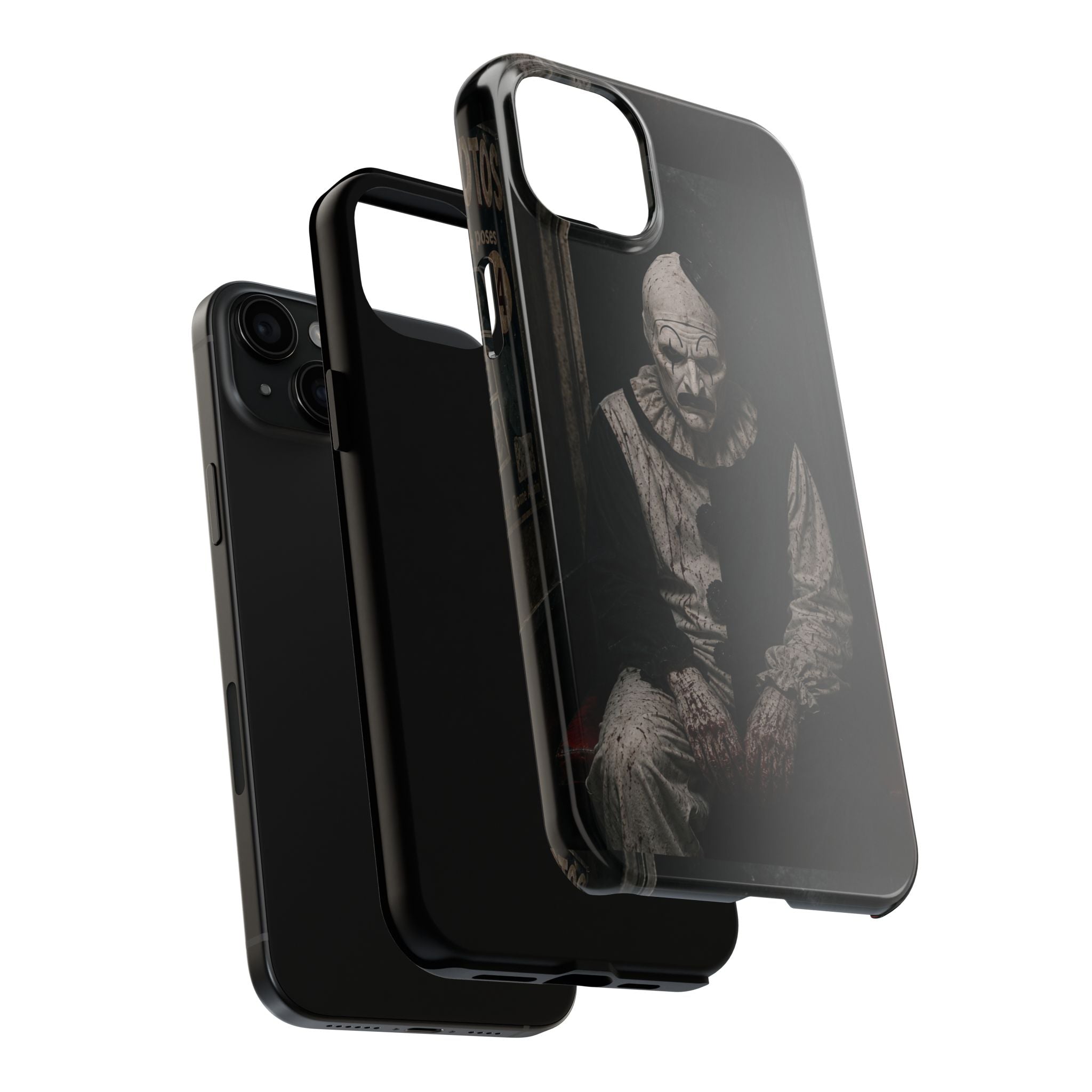 Horror Clown Tough Phone Case — Dark Creepy Circus Scary Protective Cover