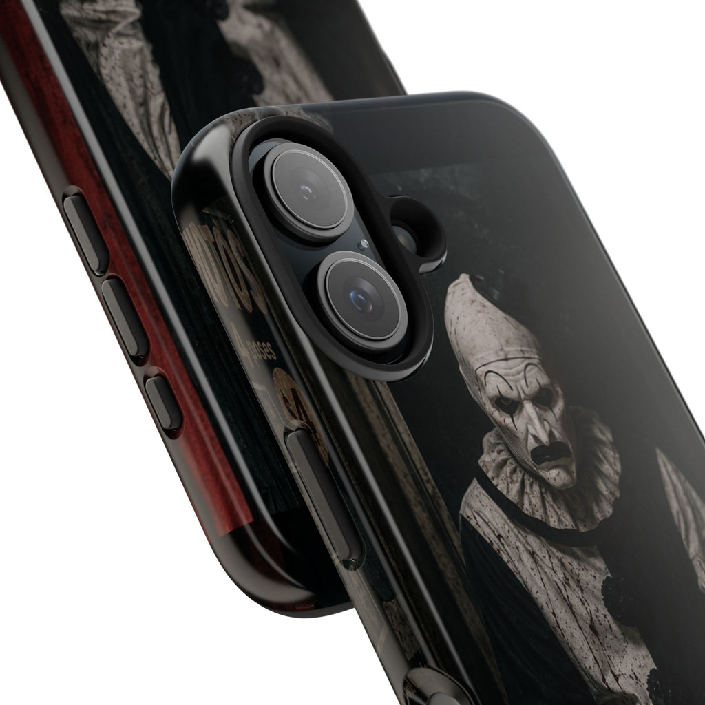 Horror Clown Tough Phone Case — Dark Creepy Circus Scary Protective Cover