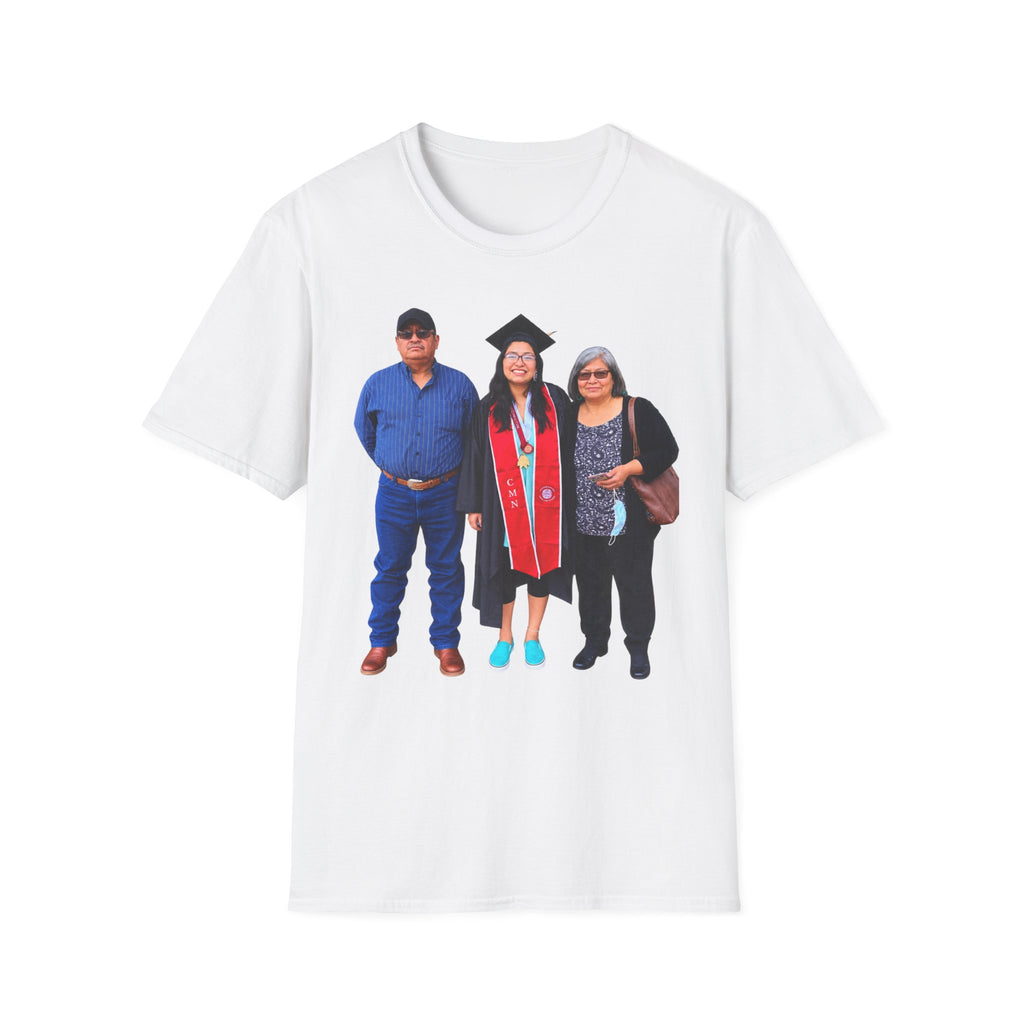 Graduation Family Photo T-Shirt — Custom Grad Portrait Tee