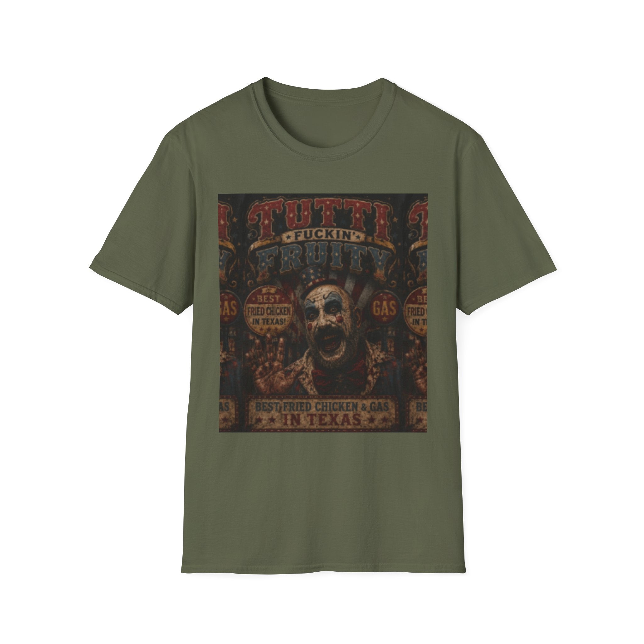 Skull Circus Tee — Retro Tattoo Horror Graphic T-Shirt