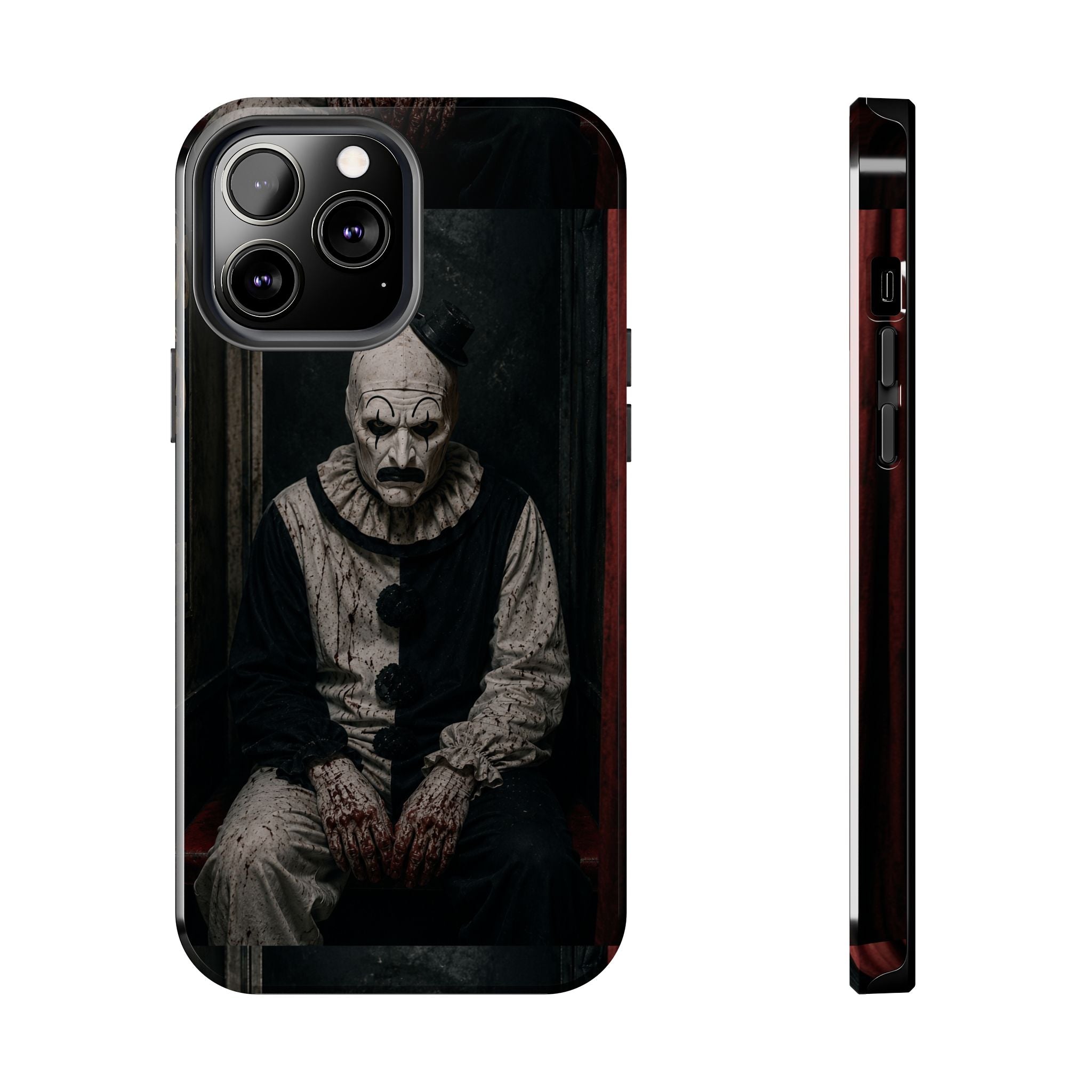 Horror Clown Tough Phone Case — Dark Creepy Circus Scary Protective Cover