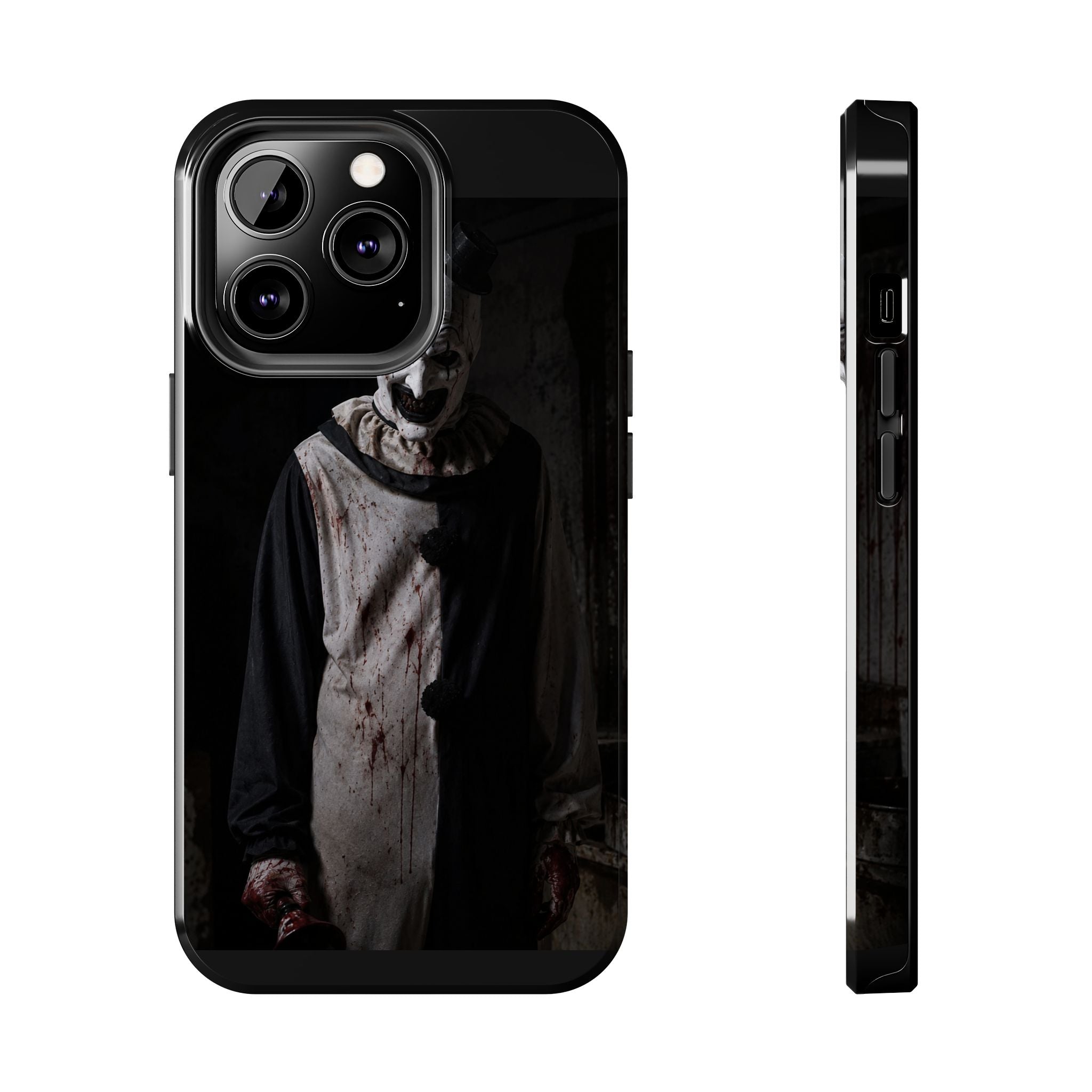 Horror Clown Tough Phone Case – Dark Scary Masked Killer Design for Halloween